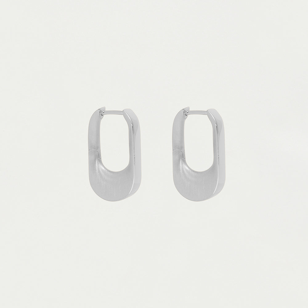 DEAN DAVIDSON Crosby Hinged Huggie Hoops | Silver E1069-S LEO BOUTIQUE