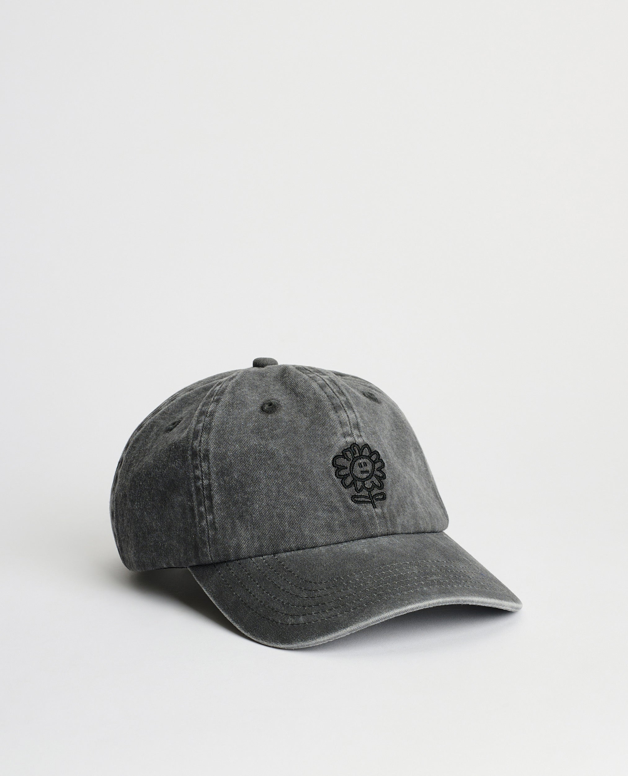 Distressed Dad Cap | Faded Black