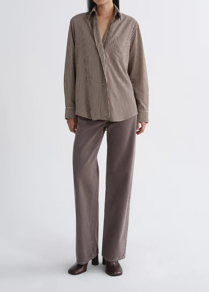 LEO BOUTIQUE Aris Button Up Shirt | Trace Stripe AGOLDE