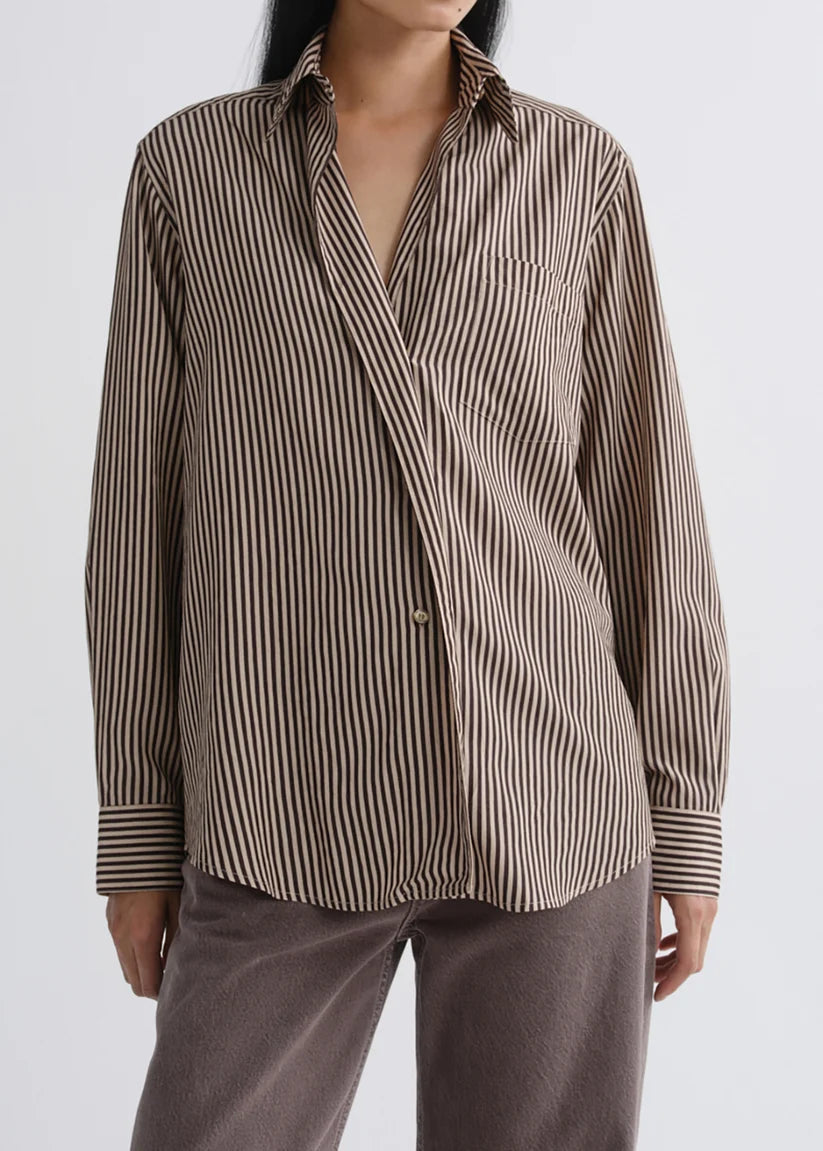 LEO BOUTIQUE Aris Button Up Shirt | Trace Stripe AGOLDE