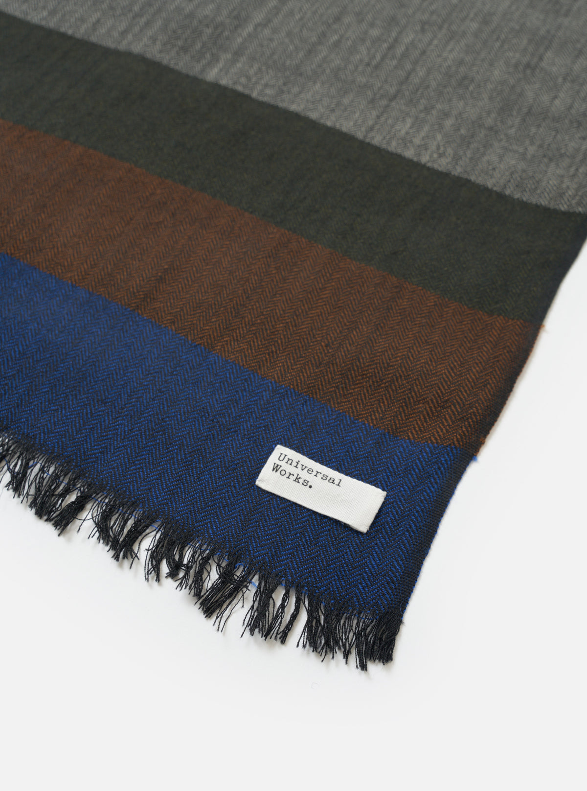 UNIVERSAL WORKS Himalayan Scarf | Reversible Wool | Grey LEO BOUTIQUE
