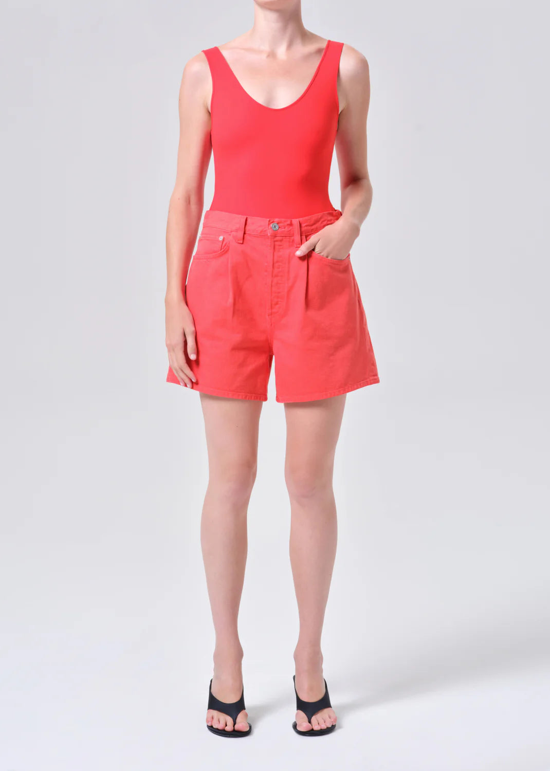 LEO BOUTIQUE Rhoda Pleated A-Line Short | In Carnival AGOLDE