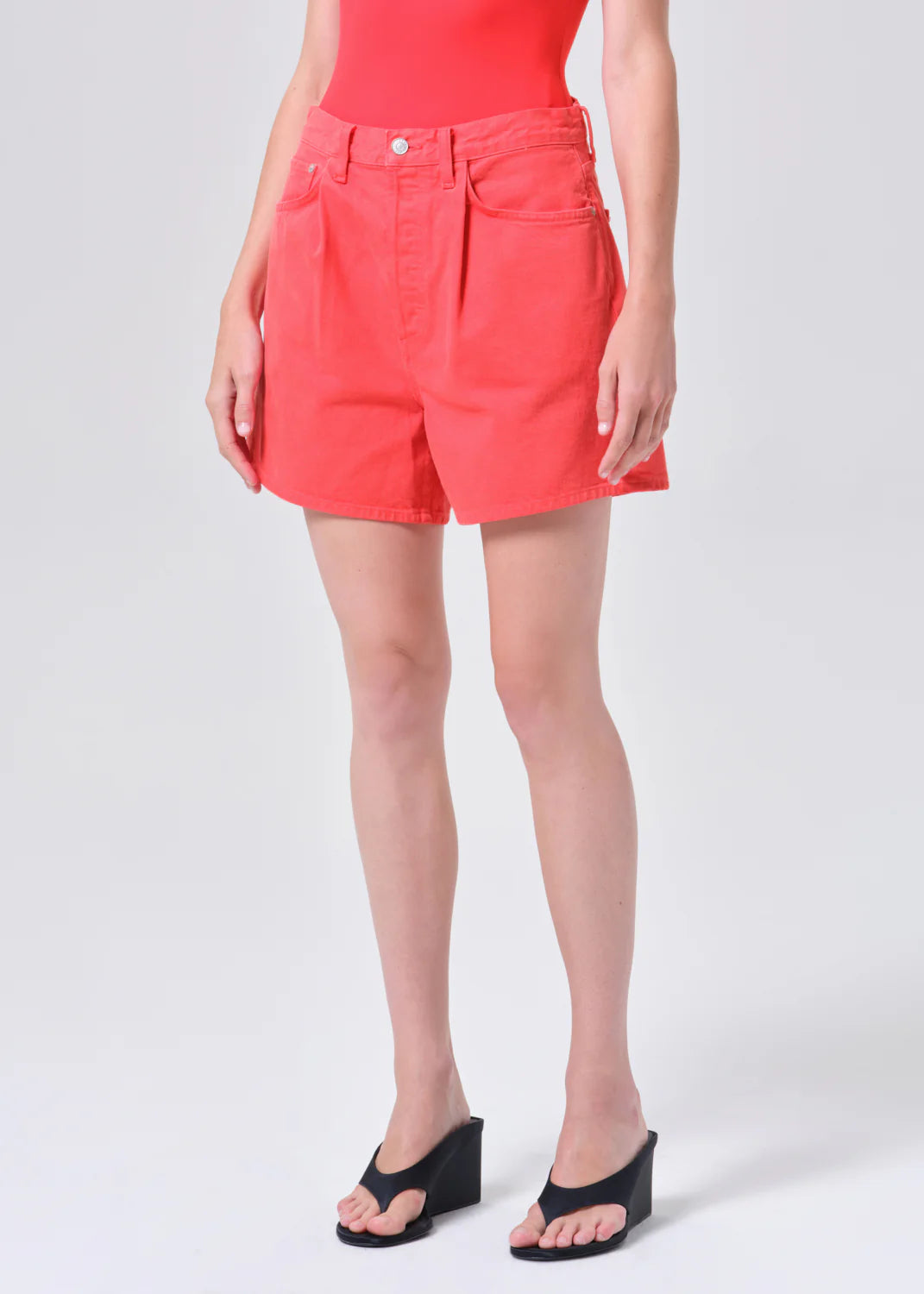 LEO BOUTIQUE Rhoda Pleated A-Line Short | In Carnival AGOLDE
