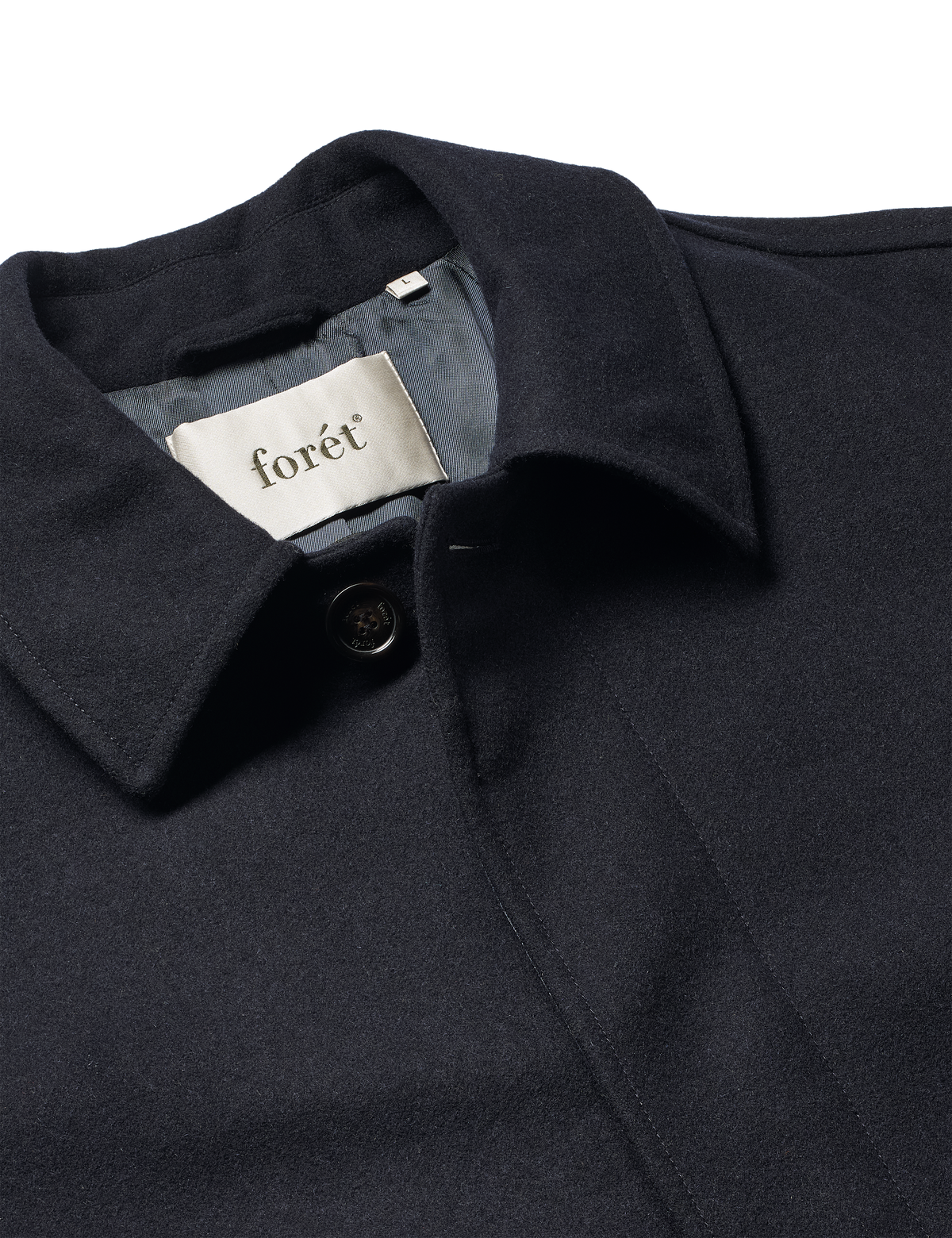 FORÉT Pine Wool Coat | Navy LEO BOUTIQUE