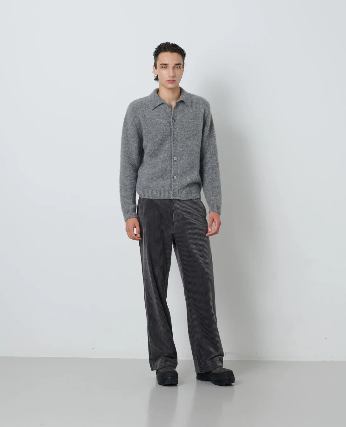 SUNFLOWER Alpaca Cardigan | Grey Melange LEO BOUTIQUE