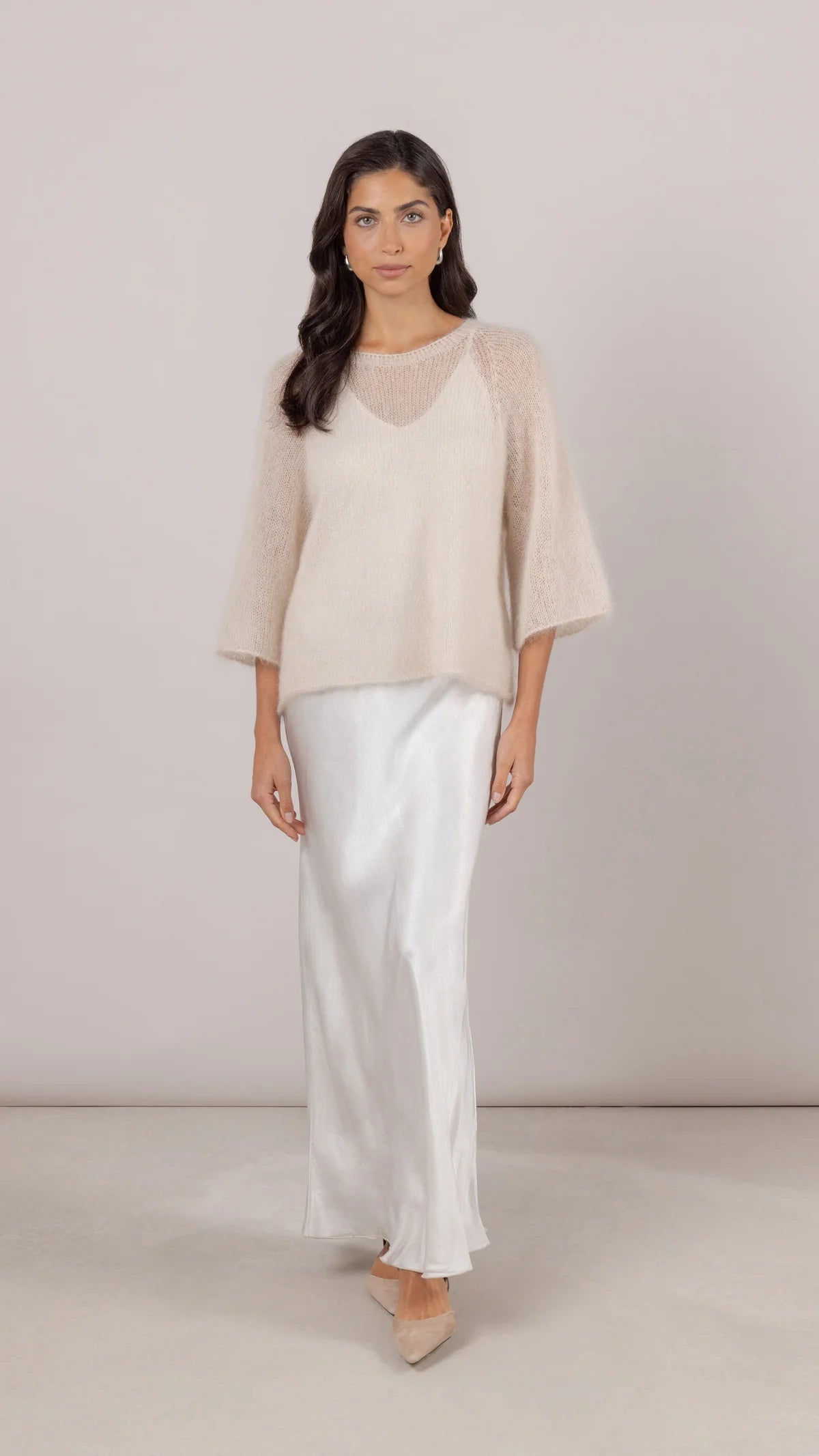 LEO BOUTIQUE Hannah Light Knit Sweater | Sand CHARLI