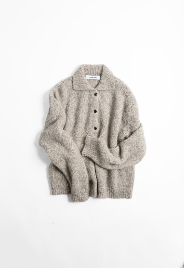 SATURDAY PROJECT Alpaca Polo | Ash Grey LEO BOUTIQUE 