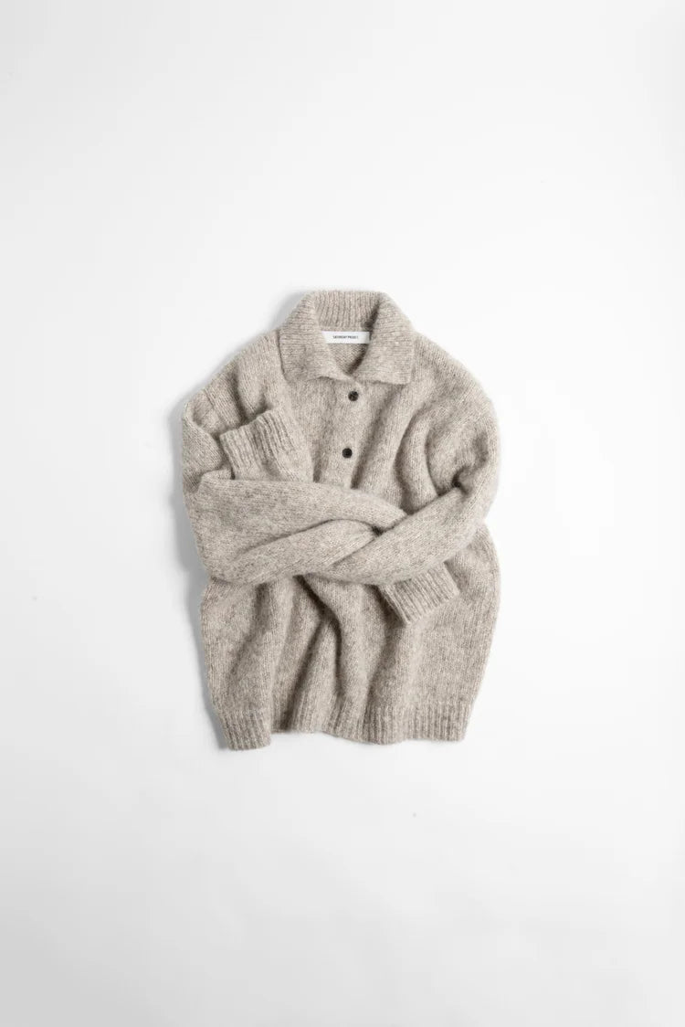 SATURDAY PROJECT Alpaca Polo | Ash Grey LEO BOUTIQUE 