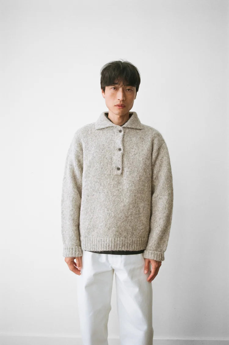 SATURDAY PROJECT Alpaca Polo | Ash Grey LEO BOUTIQUE 
