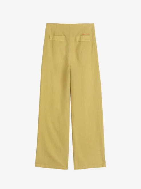 BOBO CHOSES Linen Blend Pleated Trousers | Mustard LEO BOUTIQUE