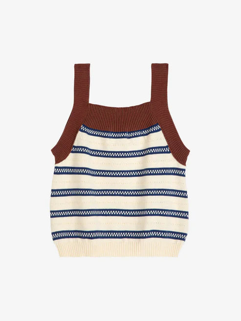 BOBO CHOSES Stripes Knitted Tank | Multi LEO BOUTIQUE