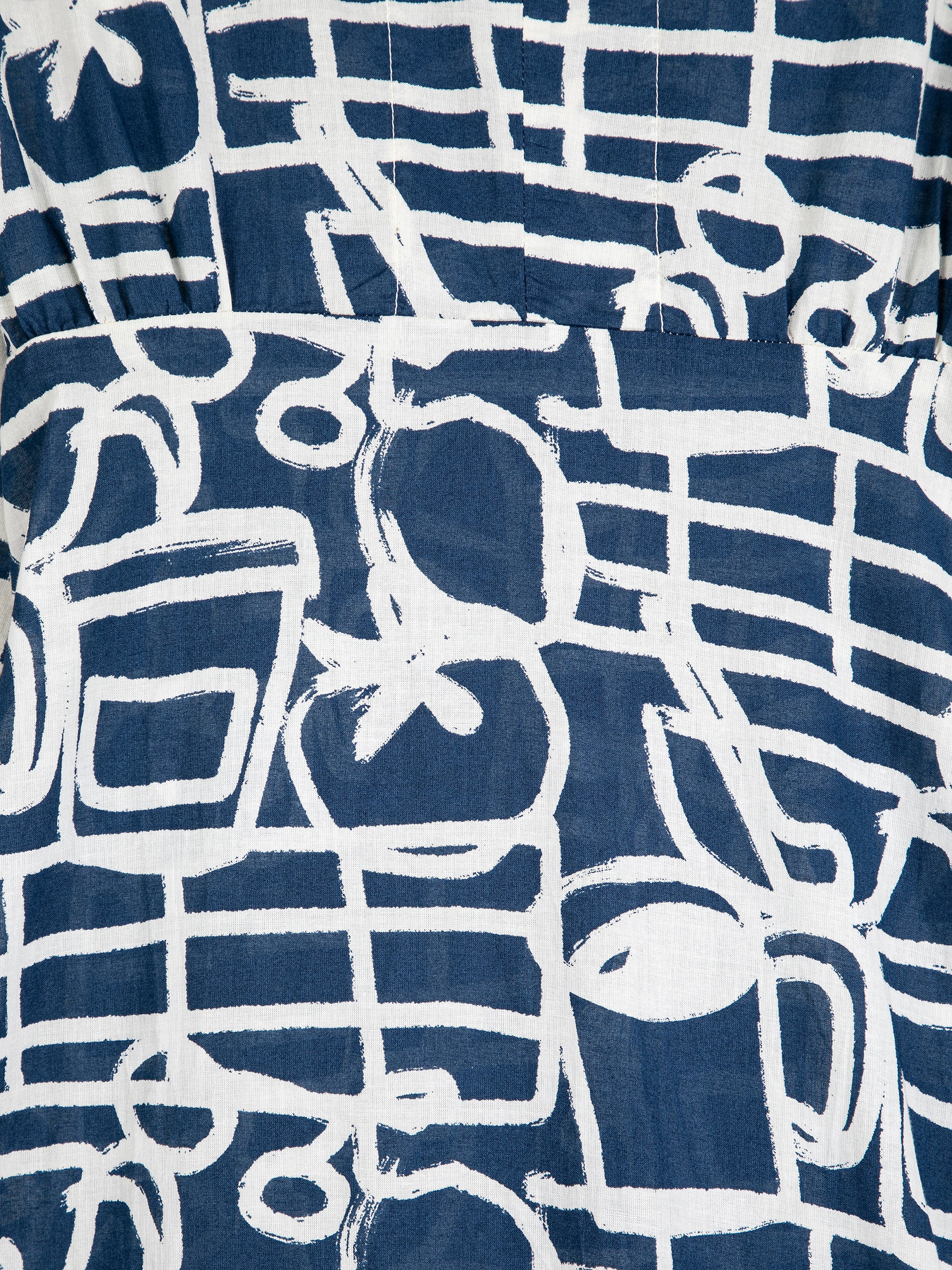LEO BOUTIQUE Cookery Festival Pattern V-Neck Dress | Navy BOBO CHOSES