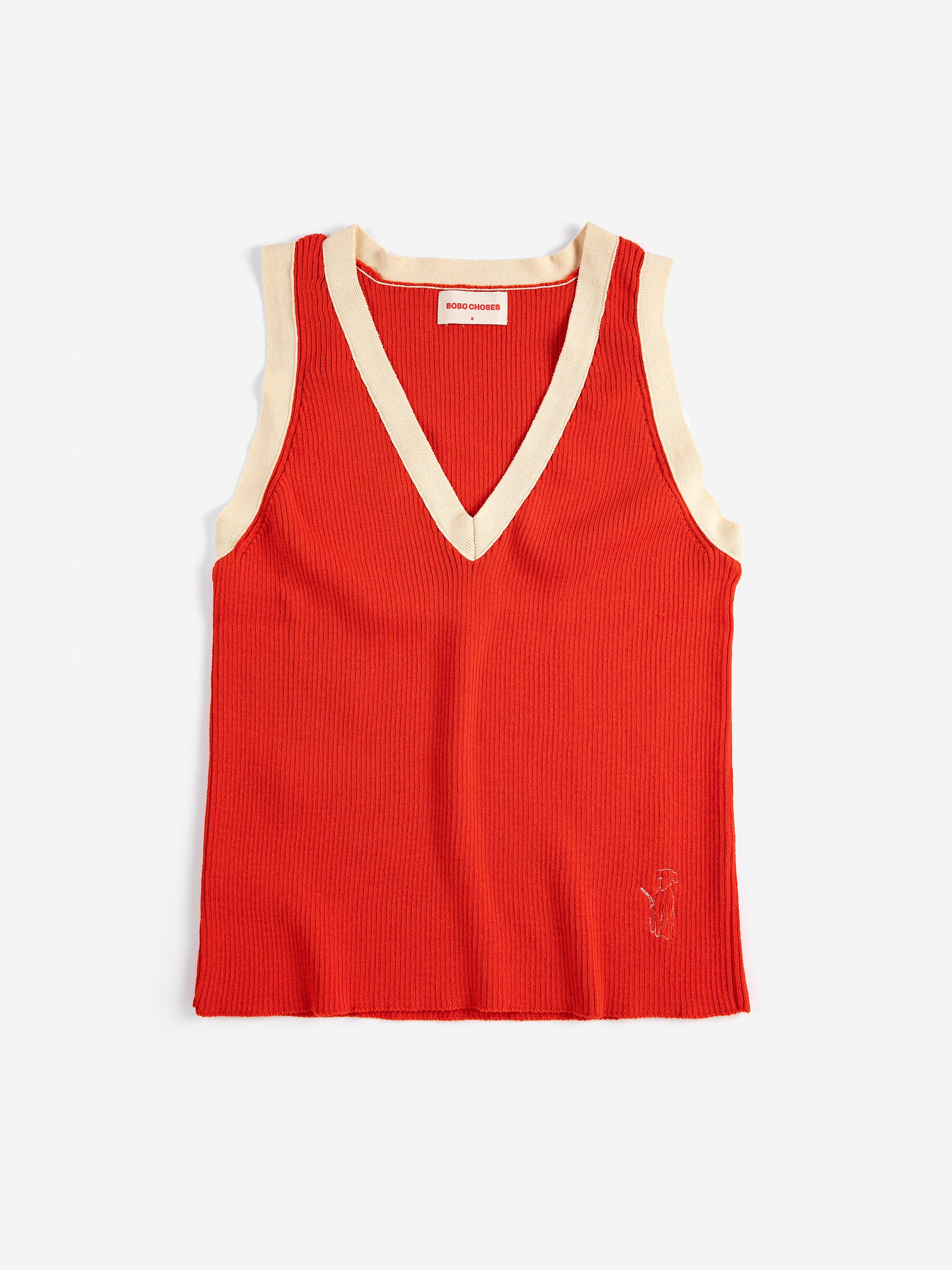 LEO BOUTIQUE Openwork Knit Top | Red BOBO CHOSES