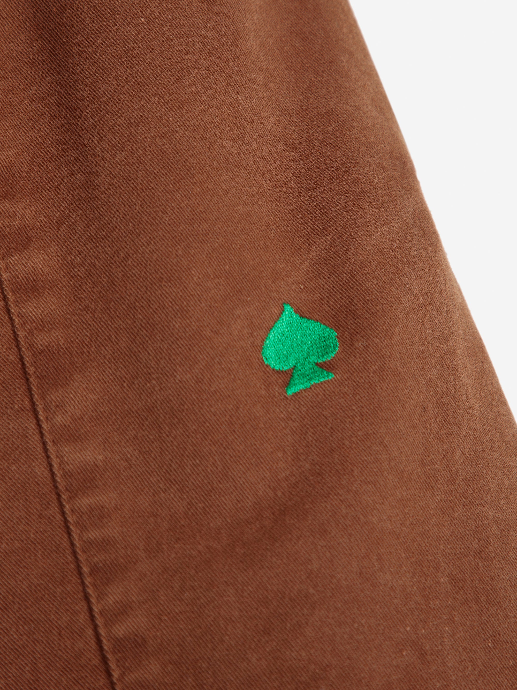 Embroidery Cocoon Pants | Brown