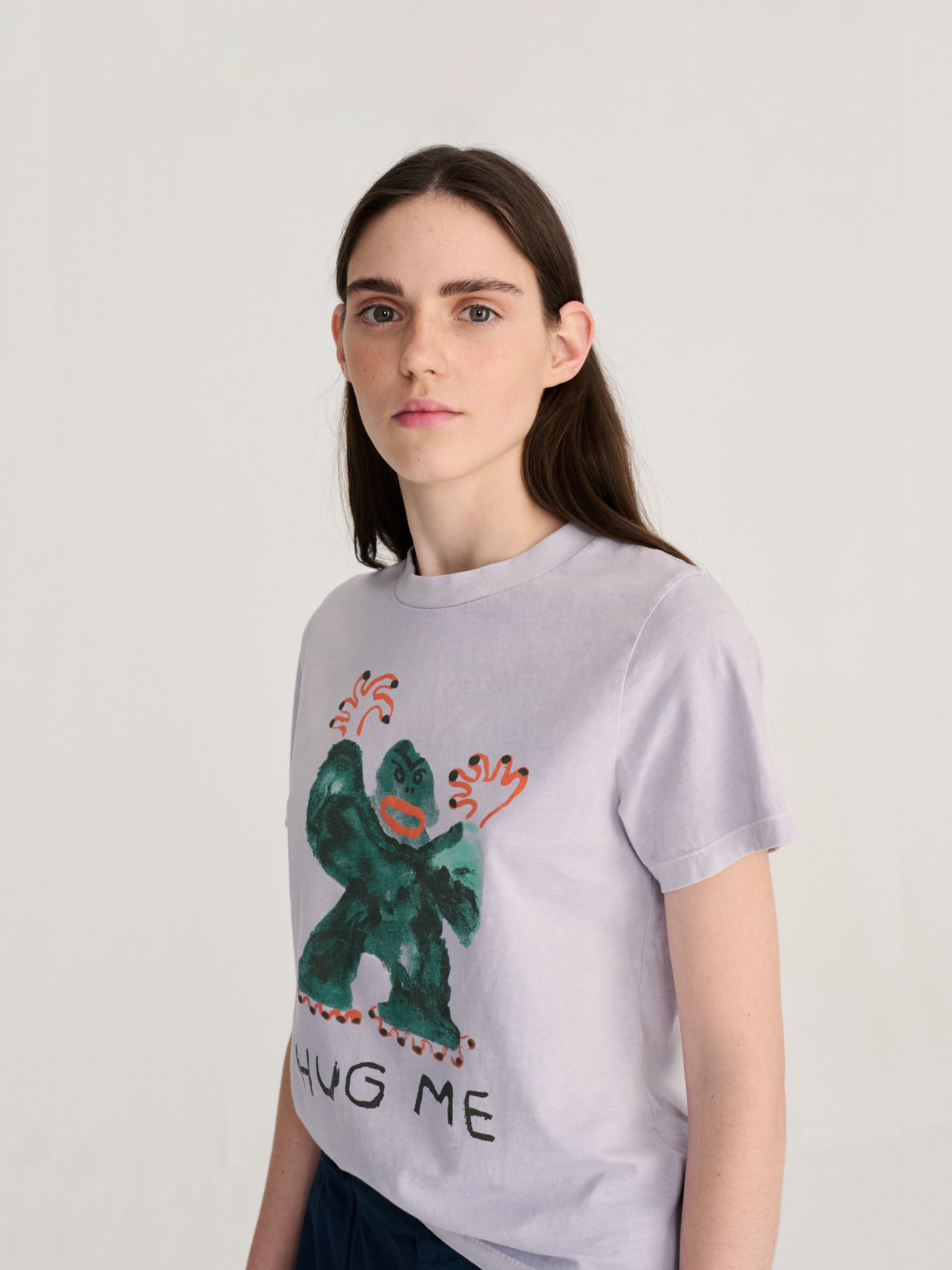 LEO BOUTIQUE Hug Me Cropped T-Shirt | Lavender BOBO CHOSES