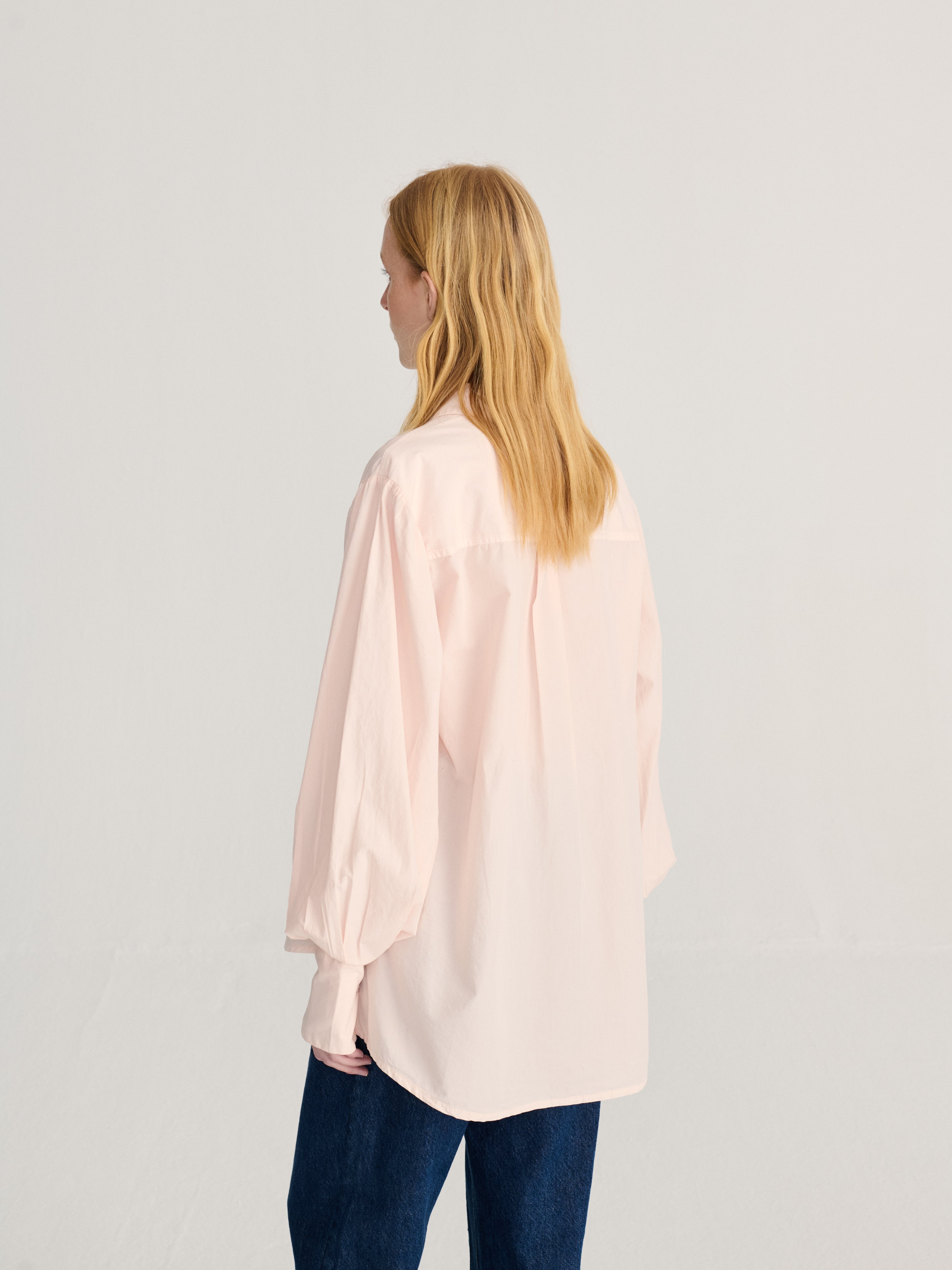 LEO BOUTIQUE Plant Seal Embroidery Poplin Shirt | Light Pink BOBO CHOSES