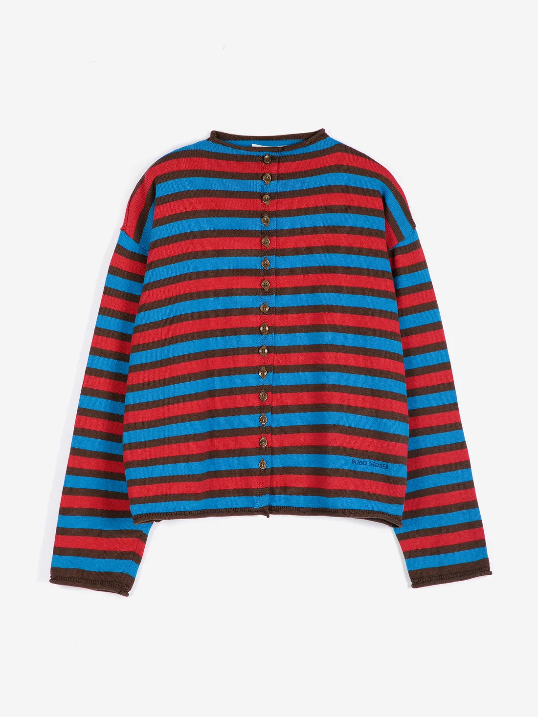 Striped Cotton Cardigan | Multicolour