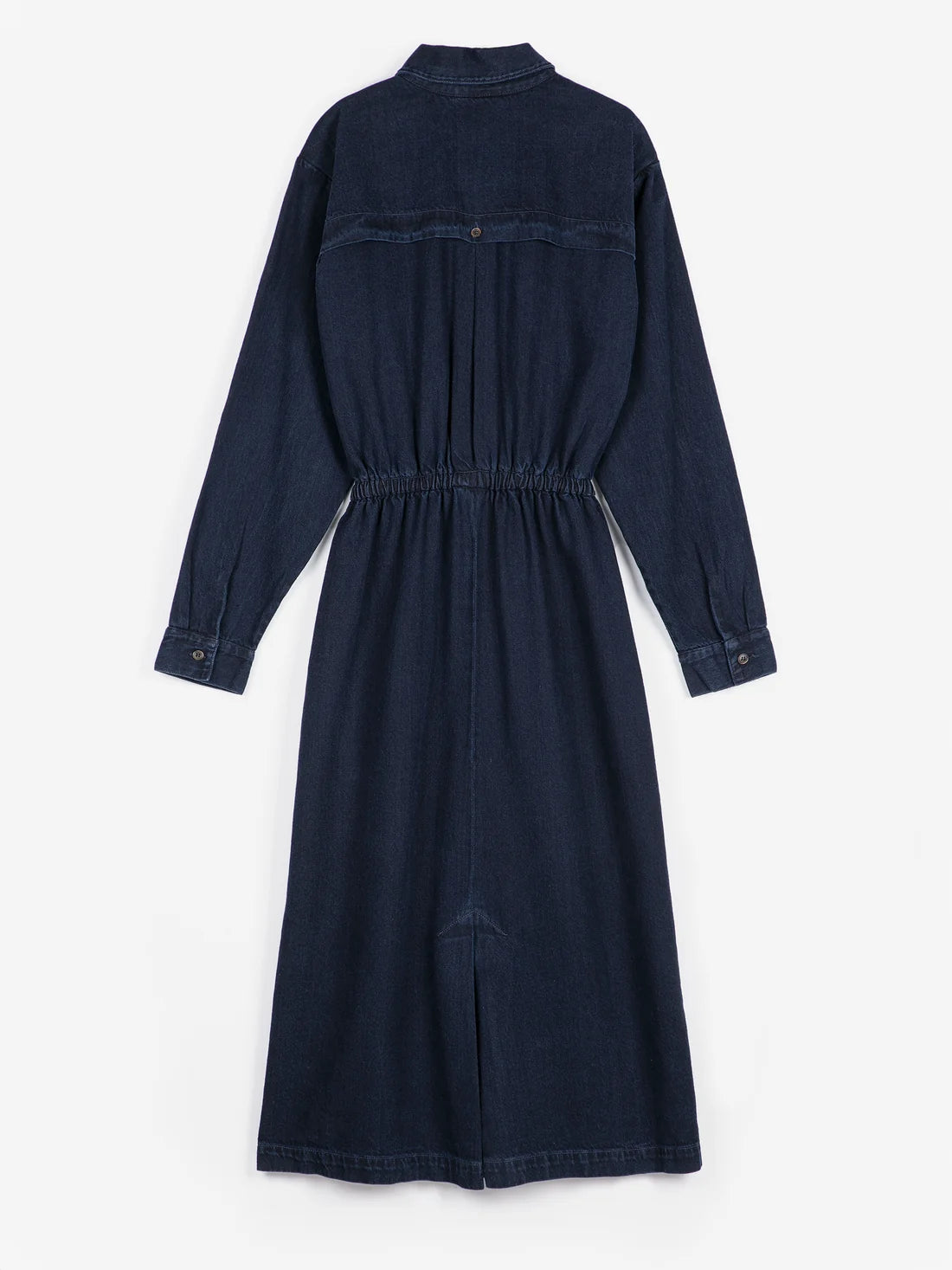 Washed Light Denim Dress | Navy Blue