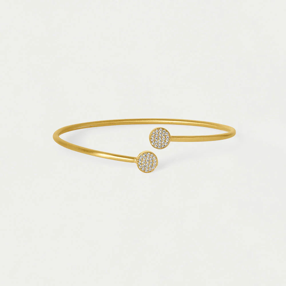 DEAN DAVIDSON Mirabeaux Pave Twist Bangle | Gold/CZ LEO BOUTIQUE