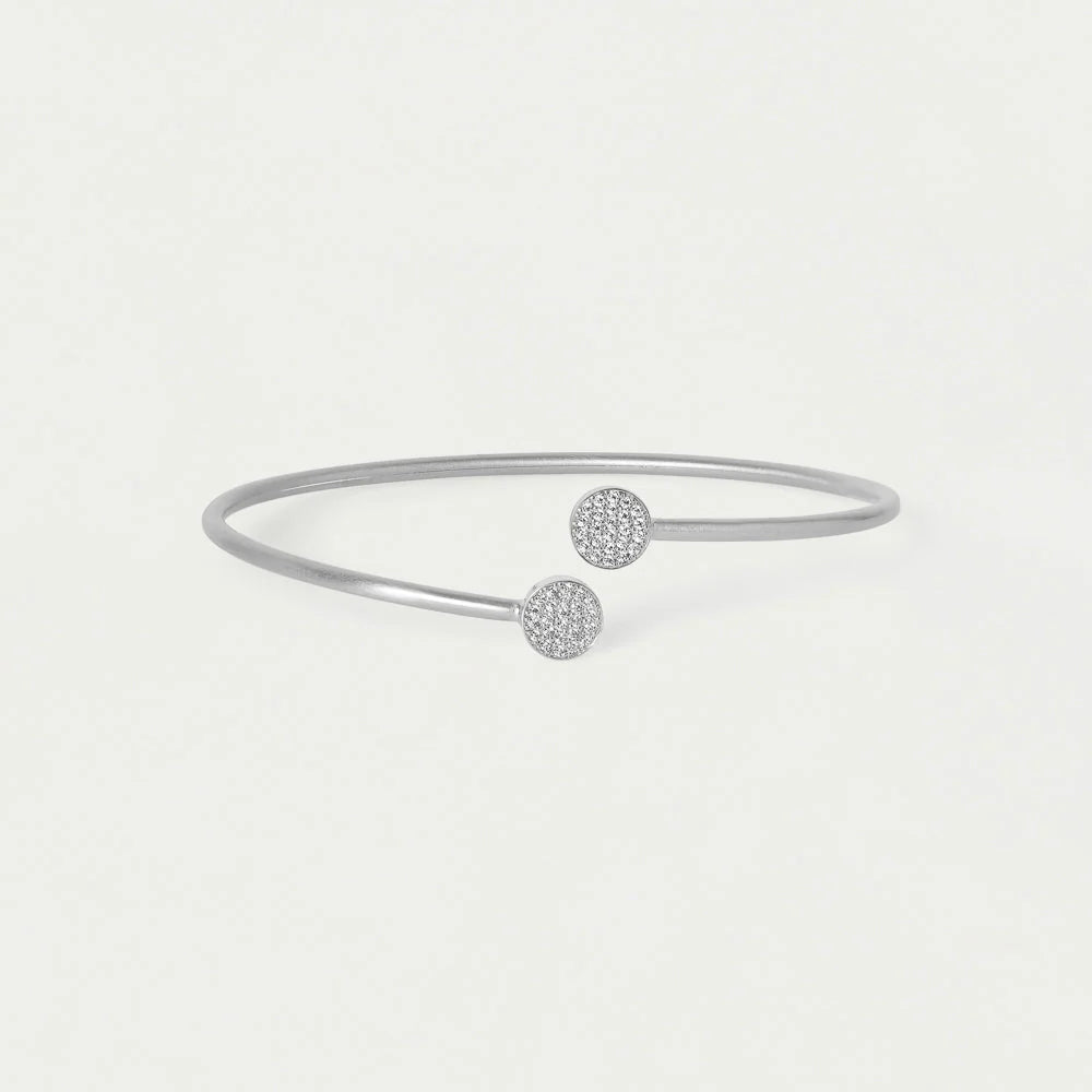 DEAN DAVIDSON Mirabeaux Pave Twist Bangle | Silver/CZ LEO BOUTIQUE