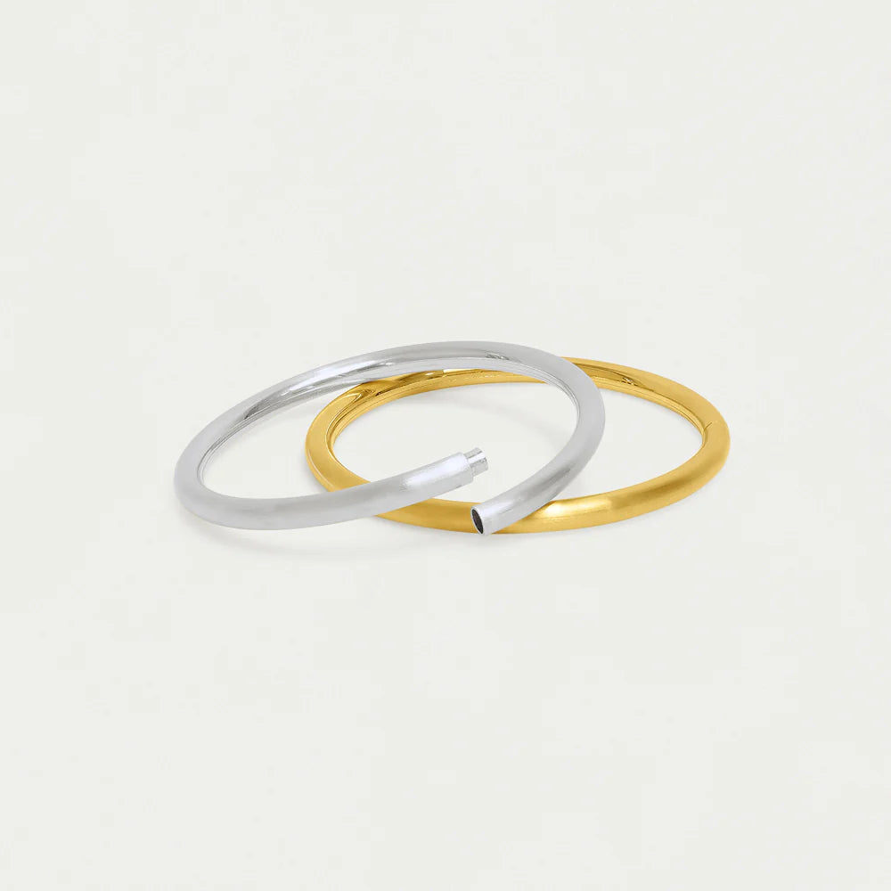 DEAN DAVIDSON Twist Midi Dune Bangle Set | Gold & Rhodium B725-G LEO BOUTIQUE