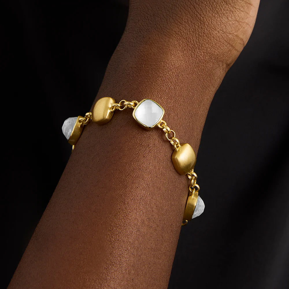 LEO BOUTIQUE Galleria Station Bracelet | Iridescent Pearl B728-G-CQD DEAN DAVIDSON