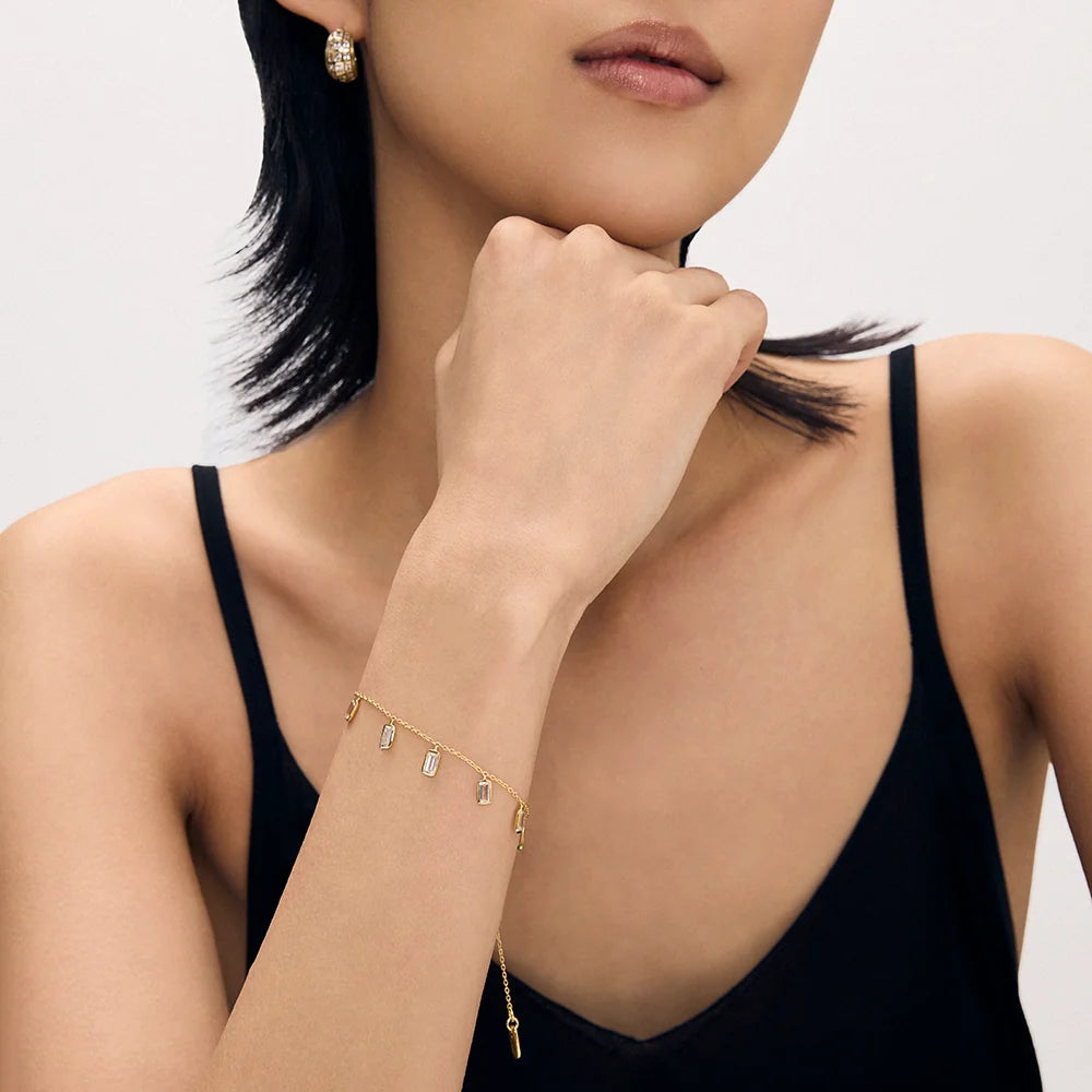 LEO BOUTIQUE Gia Charm Bracelet | Gold B771-G-WTP DEAN DAVIDSON