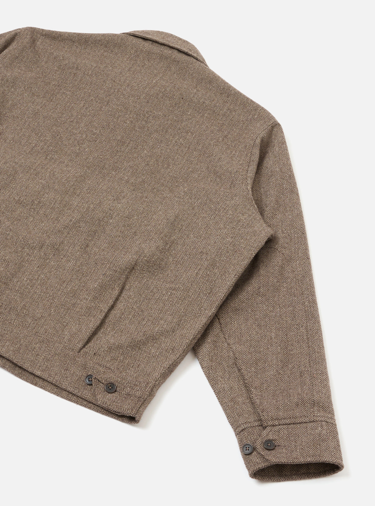 UNIVERSAL WORKS S130 Jacket | Wool Herringbone | Brown LEO BOUTIQUE 