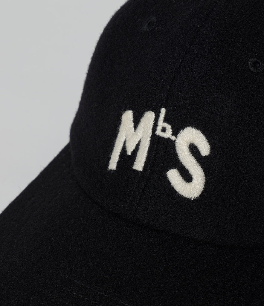 MERZ B. SCHWANEN CAP02WO Wool MBS LOGO Cap | 99 Deep Black LEO BOUTIQUE 