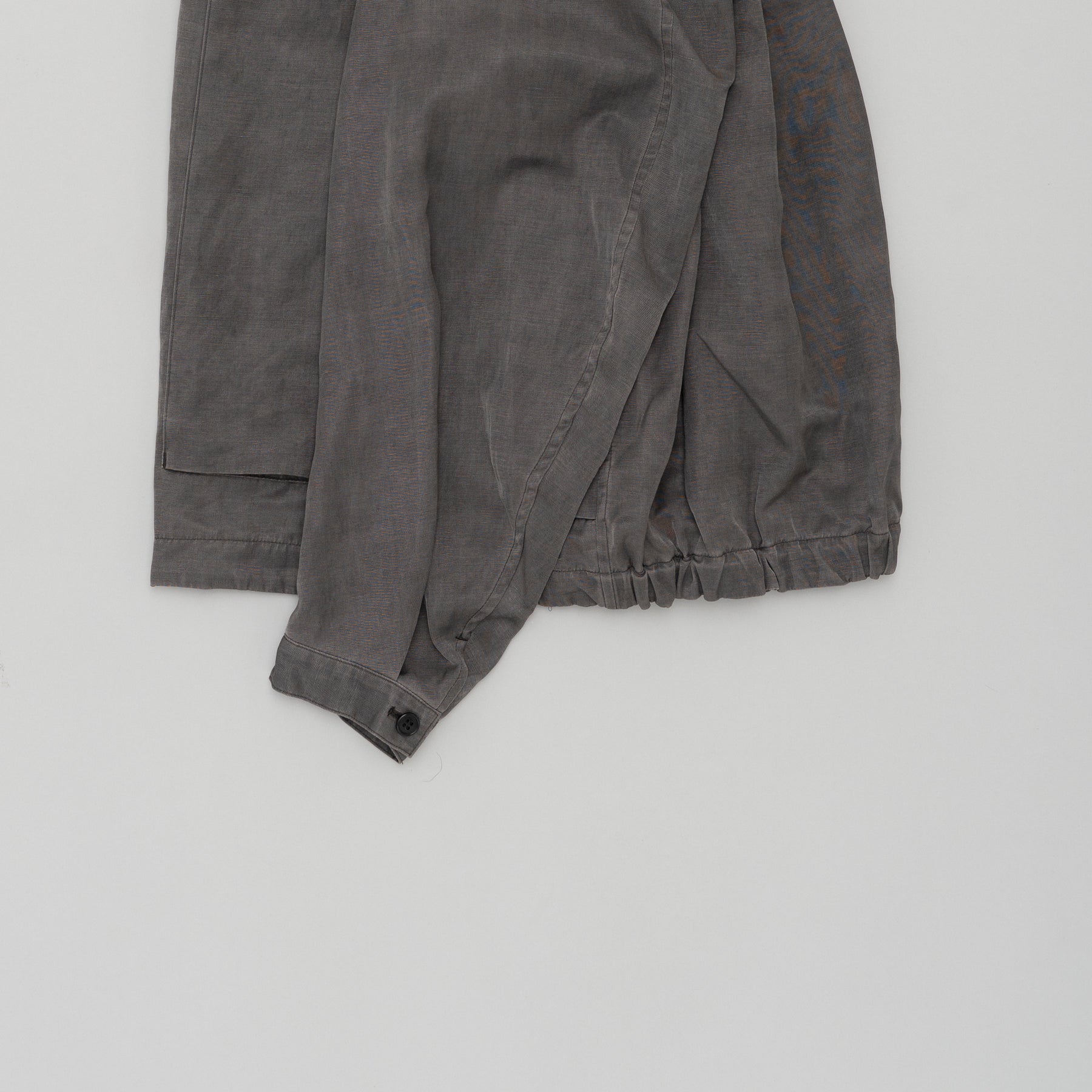 STILL BY HAND Pigment Print Zip Up Blouson | Dusty Grey LEO BOUTIQUE
