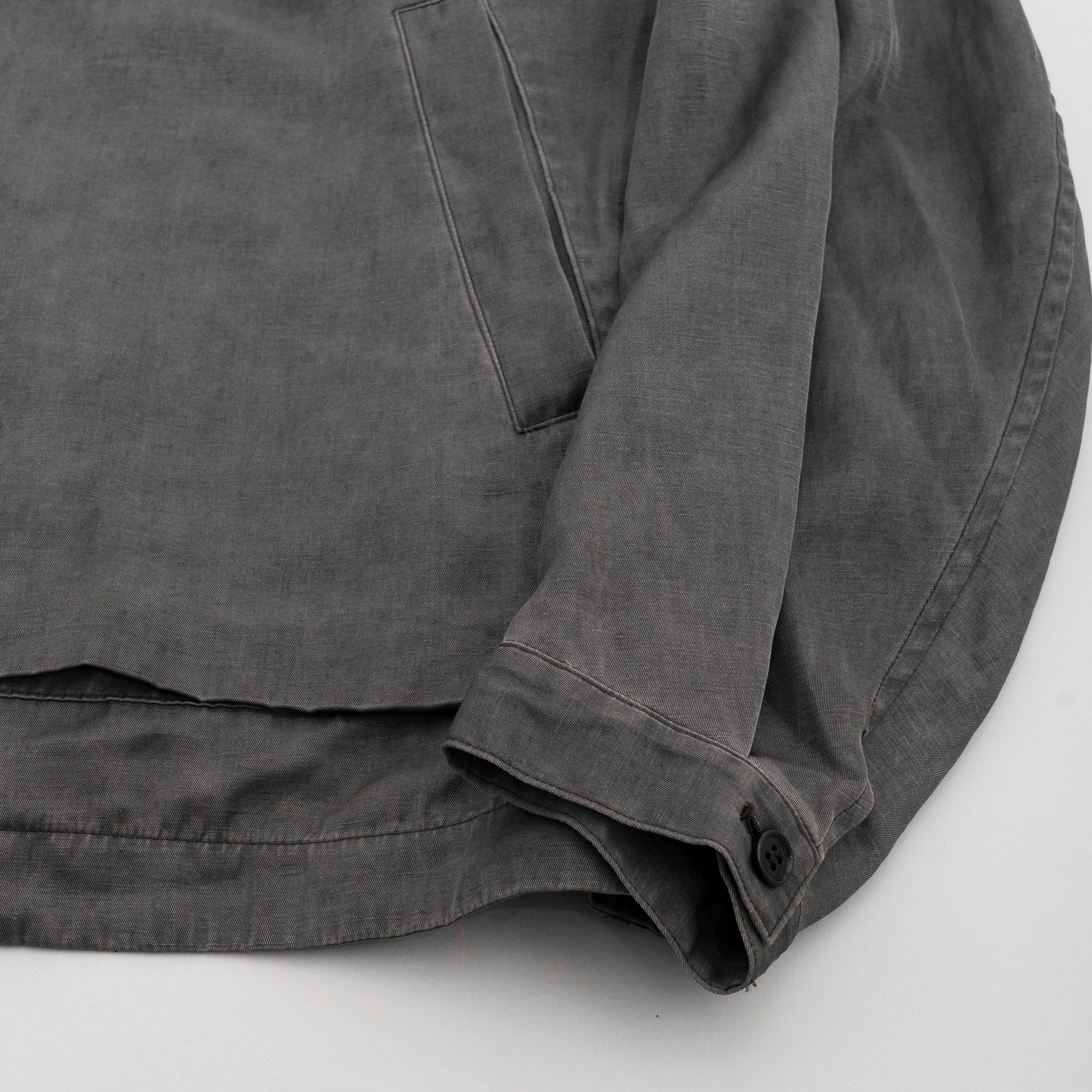 STILL BY HAND Pigment Print Zip Up Blouson | Dusty Grey LEO BOUTIQUE