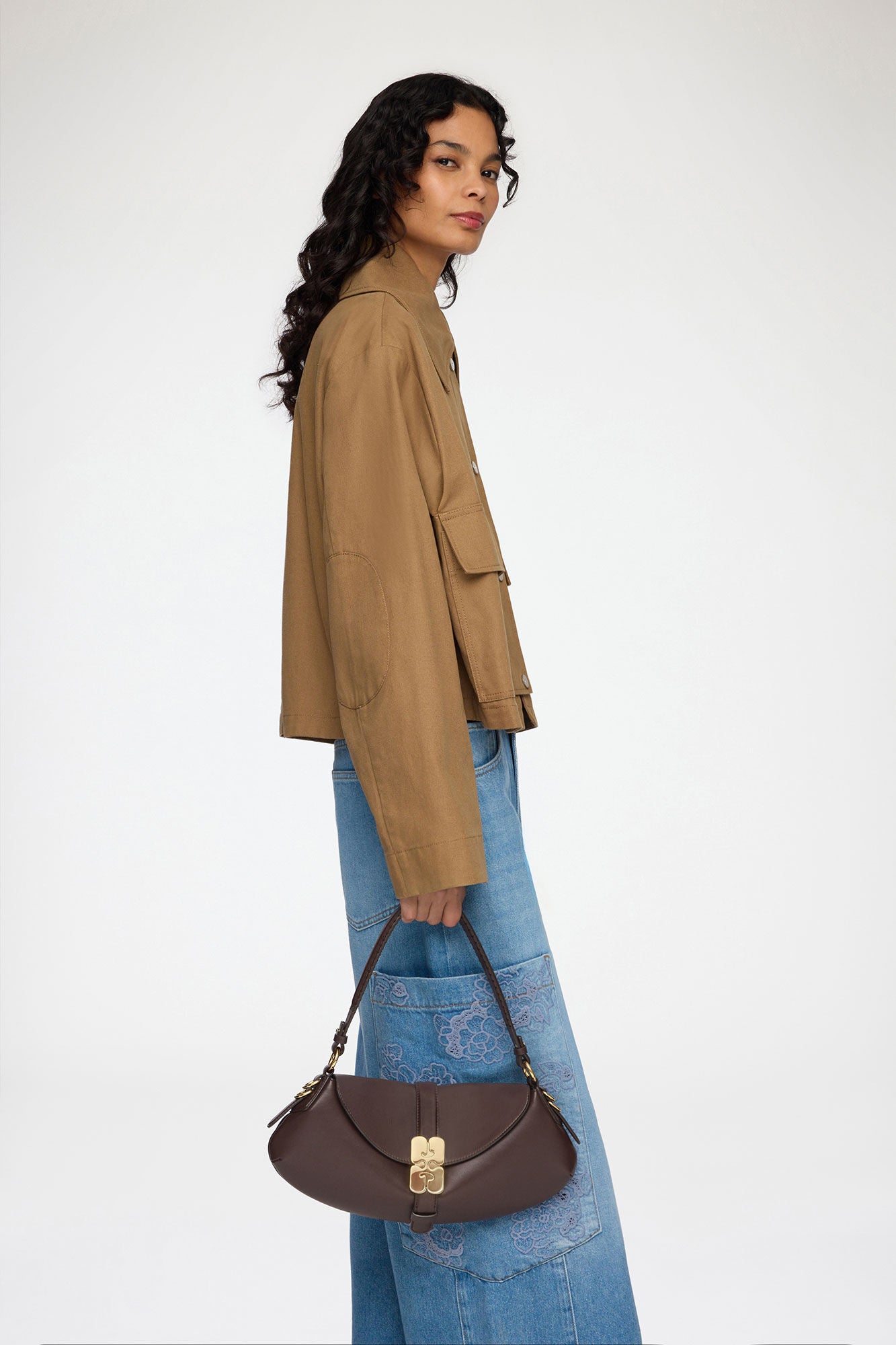 GANNI B-Kat | Chicory Coffee LEO BOUTIQUE