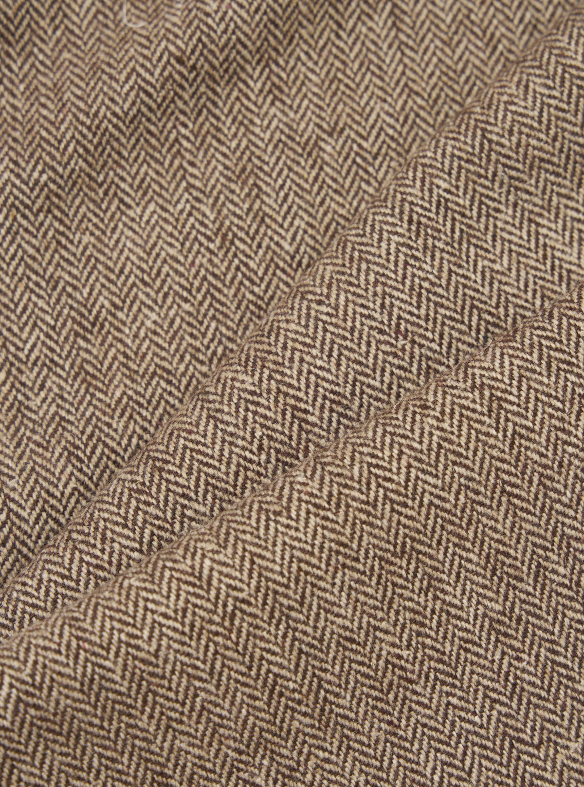 UNIVERSAL WORKS Pleated Track Pant | Wool Herringbone | Brown LEO BOUTIQUE
