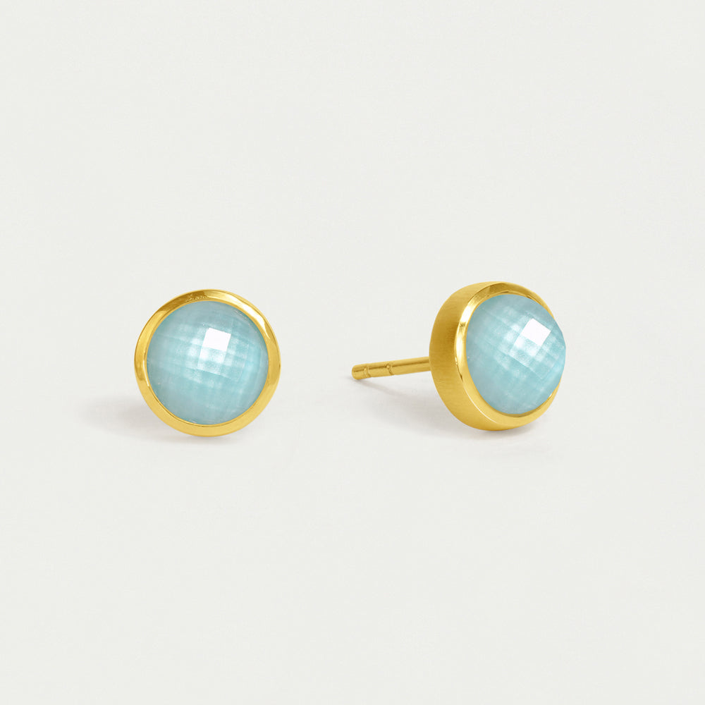 DEAN DAVIDSON Signature Midi Studs |Iridescent Sky Blue LEO BOUTIQUE