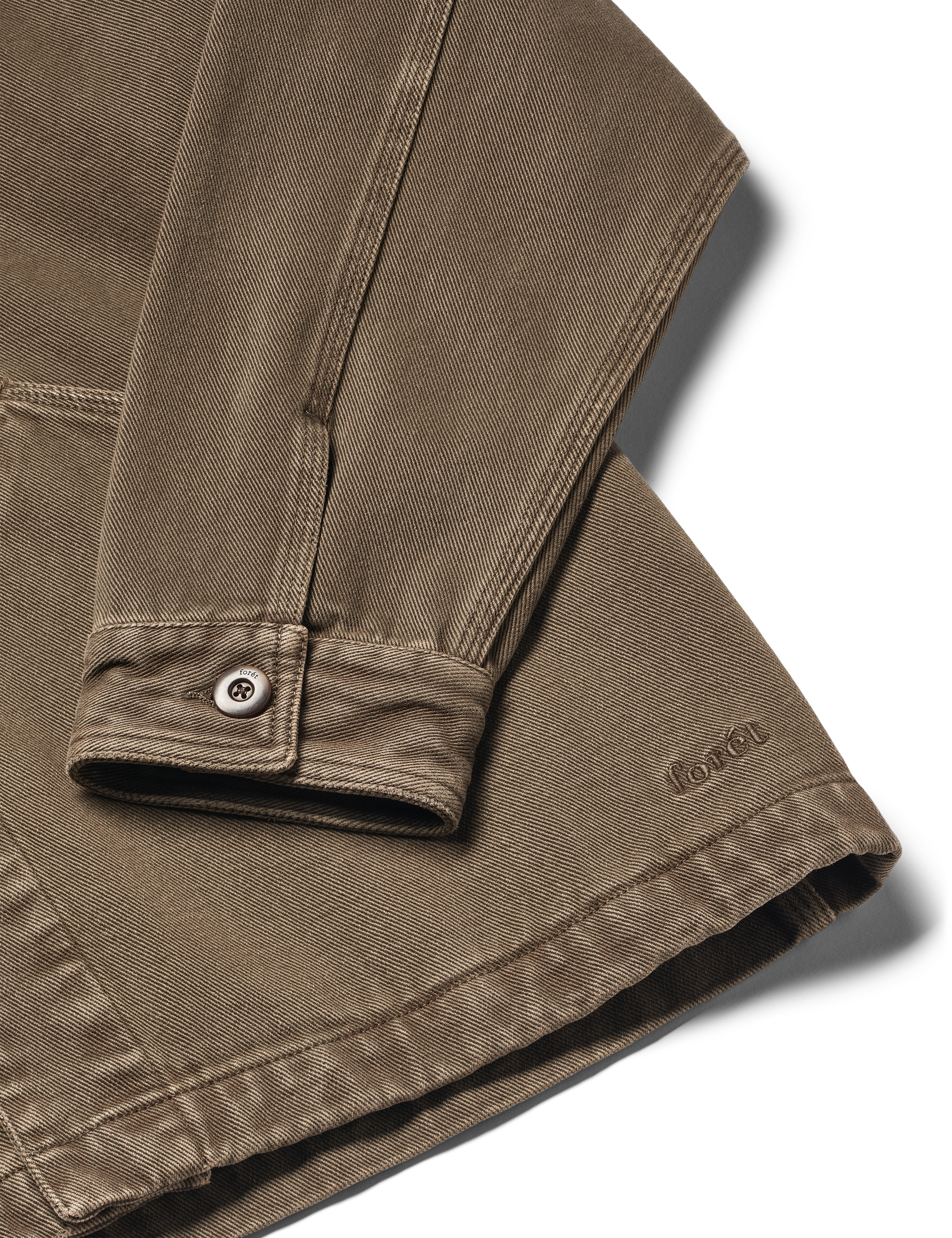 FORÉT Berry Denim OverShirt | Brown Denim LEO BOUTIQUE