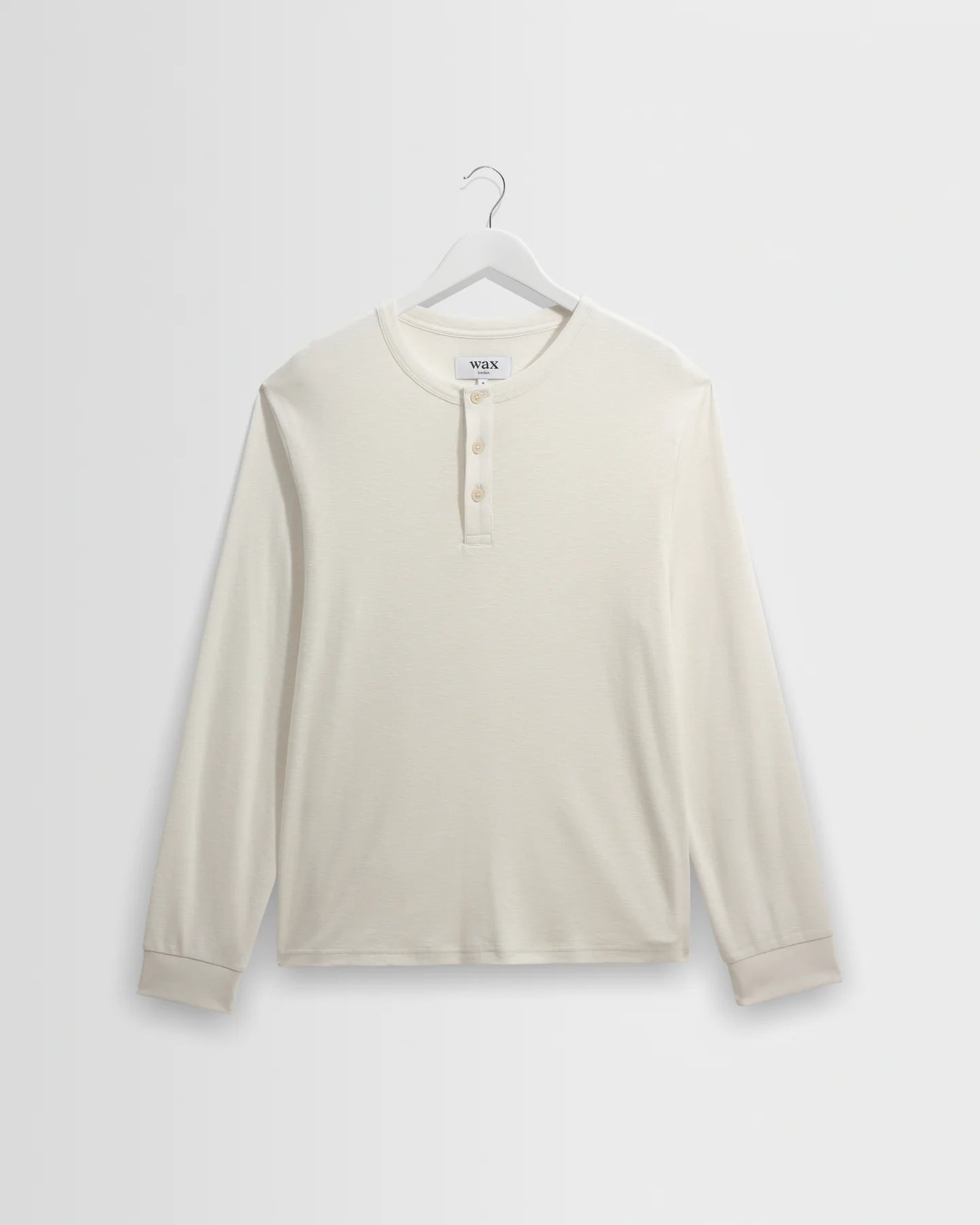WAX LONDON Caleb Henley L/S Tee | Ecru LEO BOUTIQUE