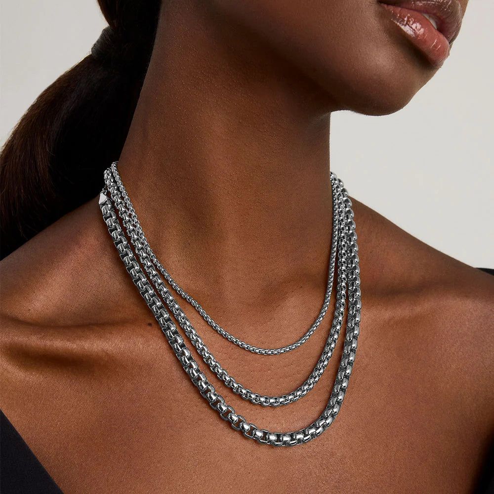 DEAN DAVIDSON Large tokyo chain necklace | Silver CH115-G LEO BOUTIQUE