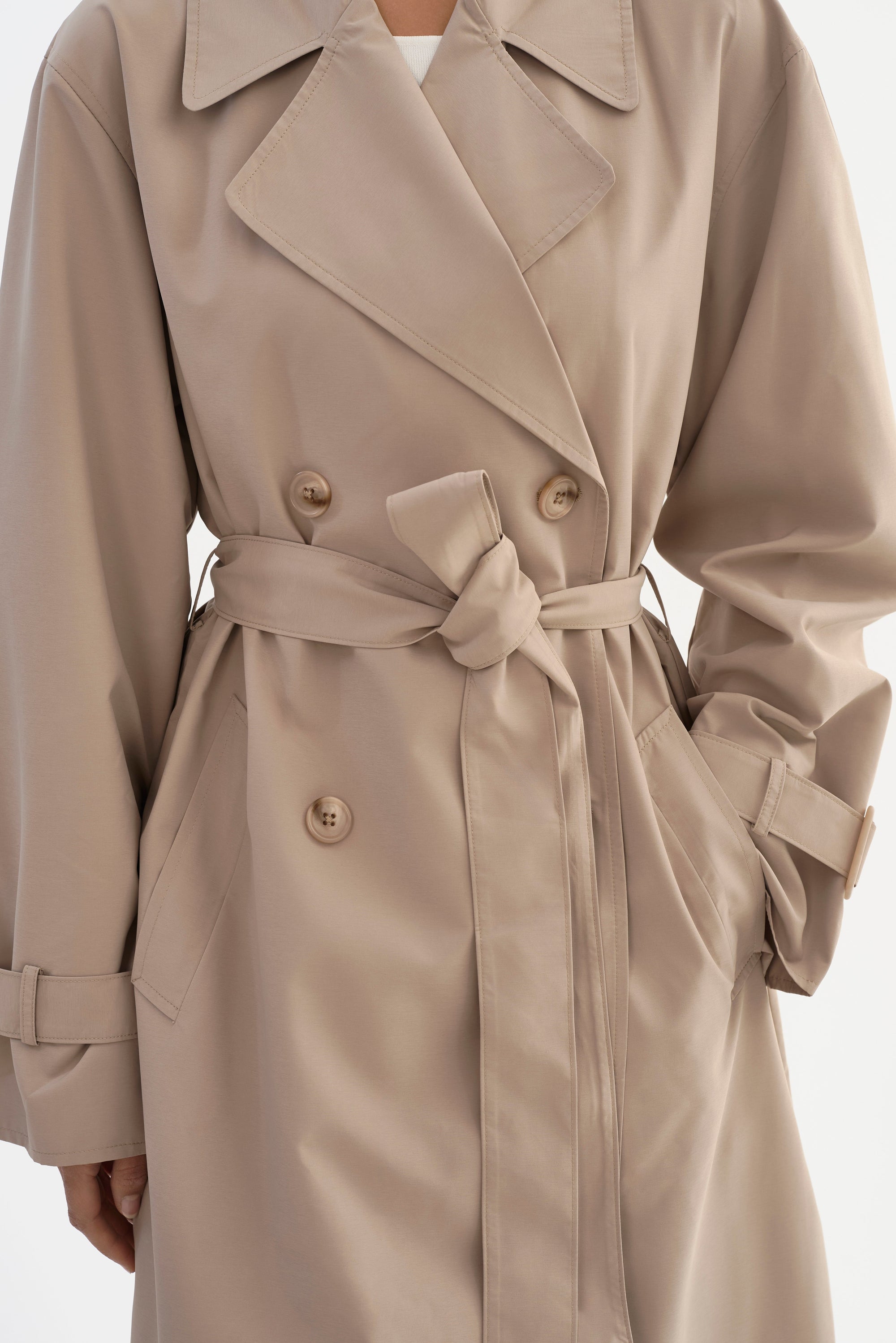 LEO BOUTIQUE Colette Trench Coat Khaki LAMARQUE 