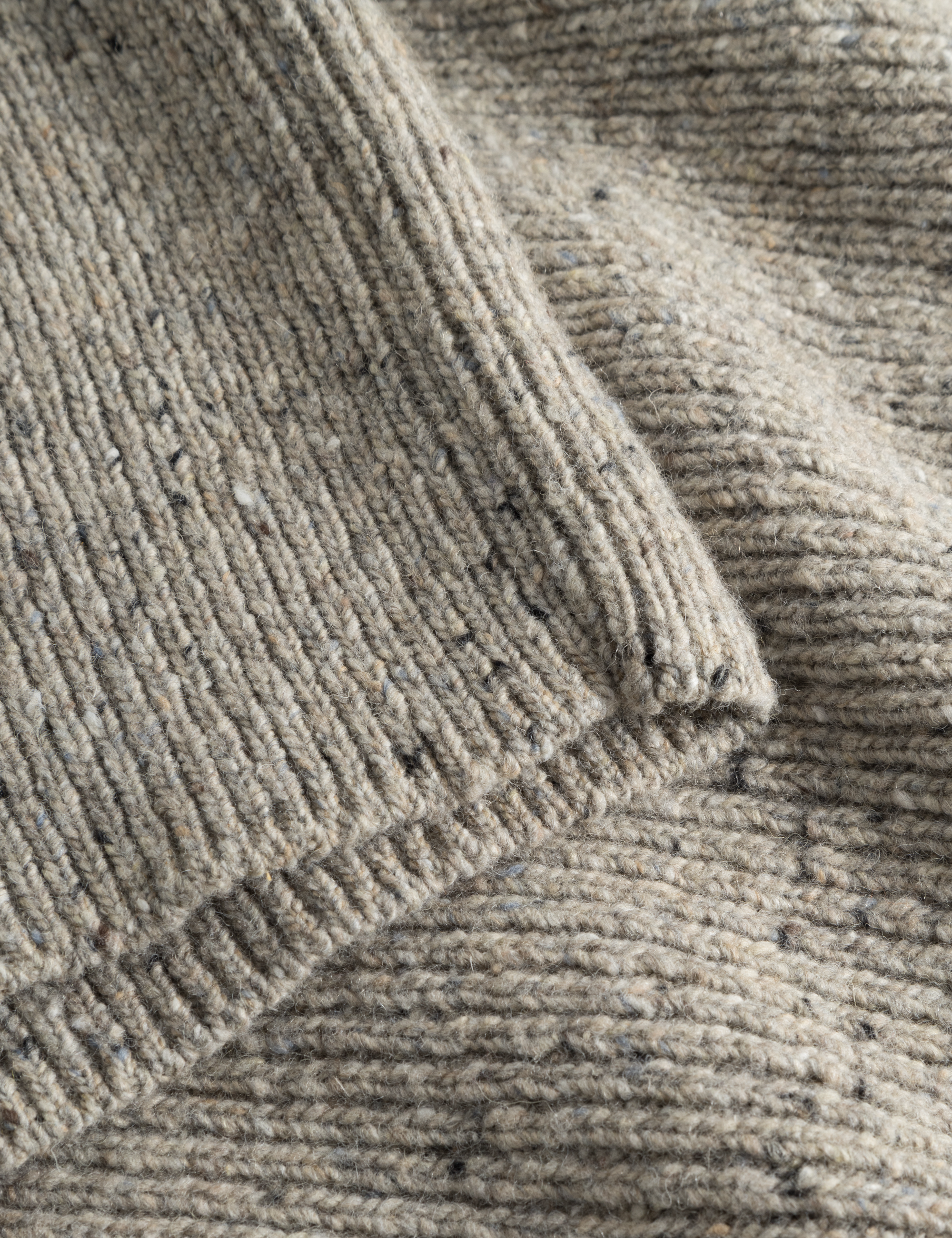 LEO BOUTIQUE Cone Rib Knit | Light grey melangé Forét