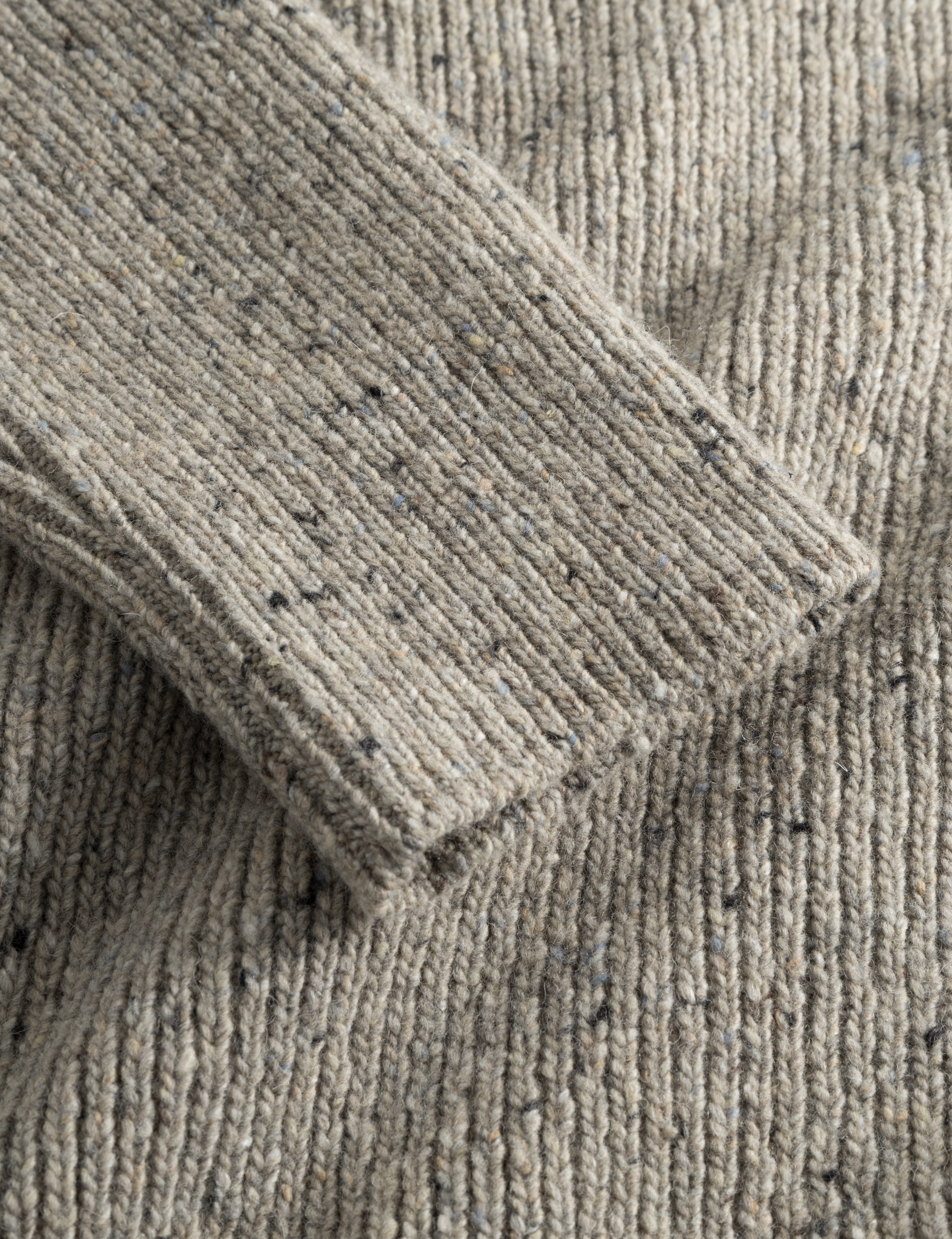 LEO BOUTIQUE Cone Rib Knit | Light grey melangé Forét