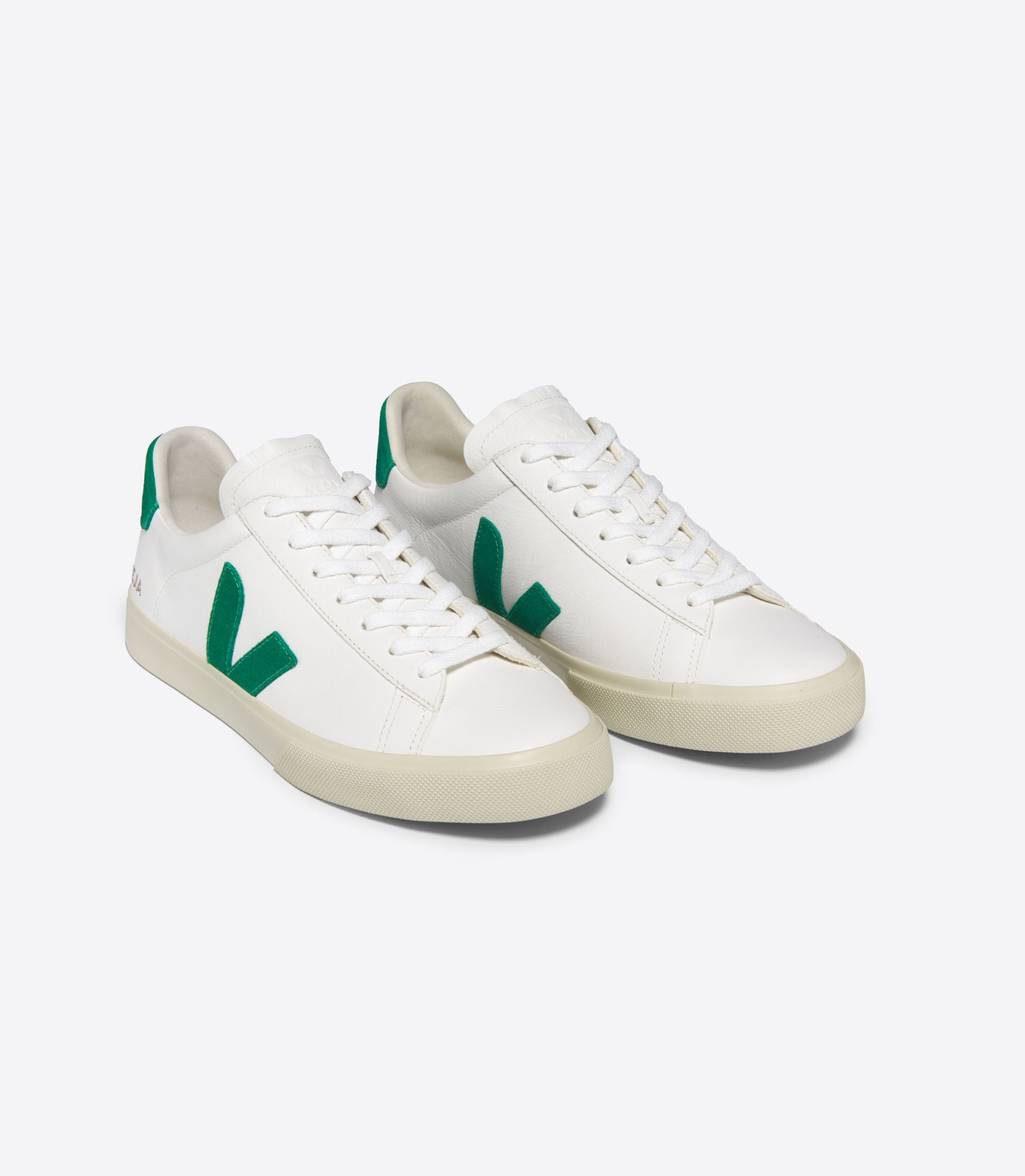 LEO BOUTIQUE Campo Chrome Free Leather (W) Extra White Emeraude VEJA