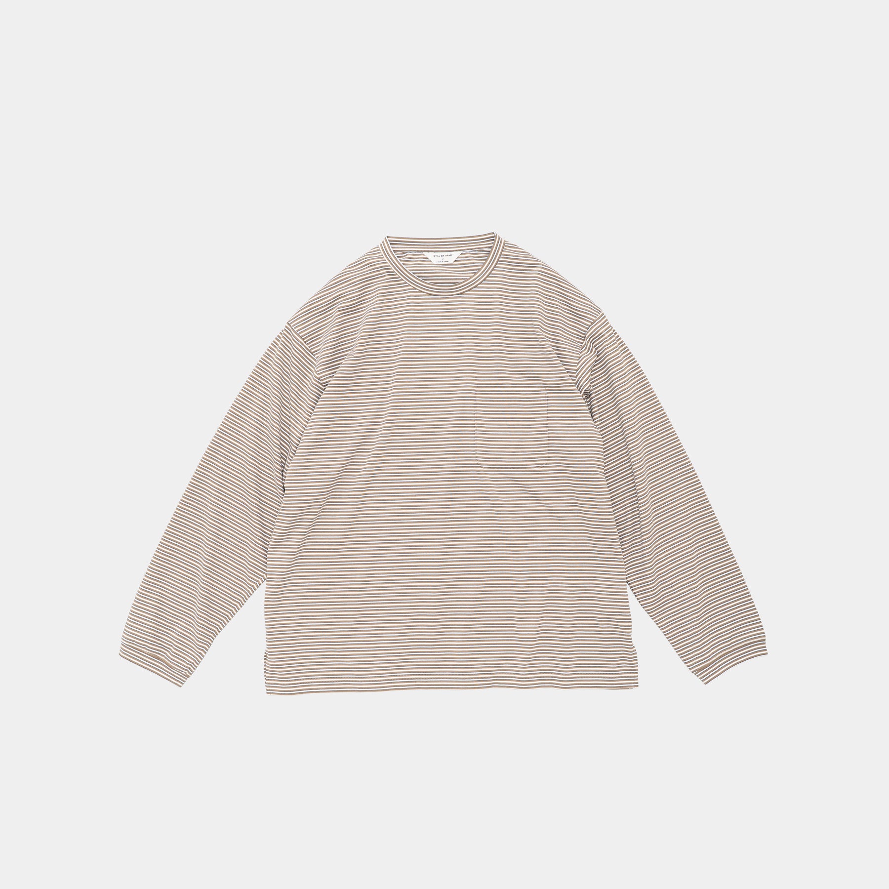 STILL BY HAND Striped Long Sleeve | Beige\White LEO BOUTIQUE