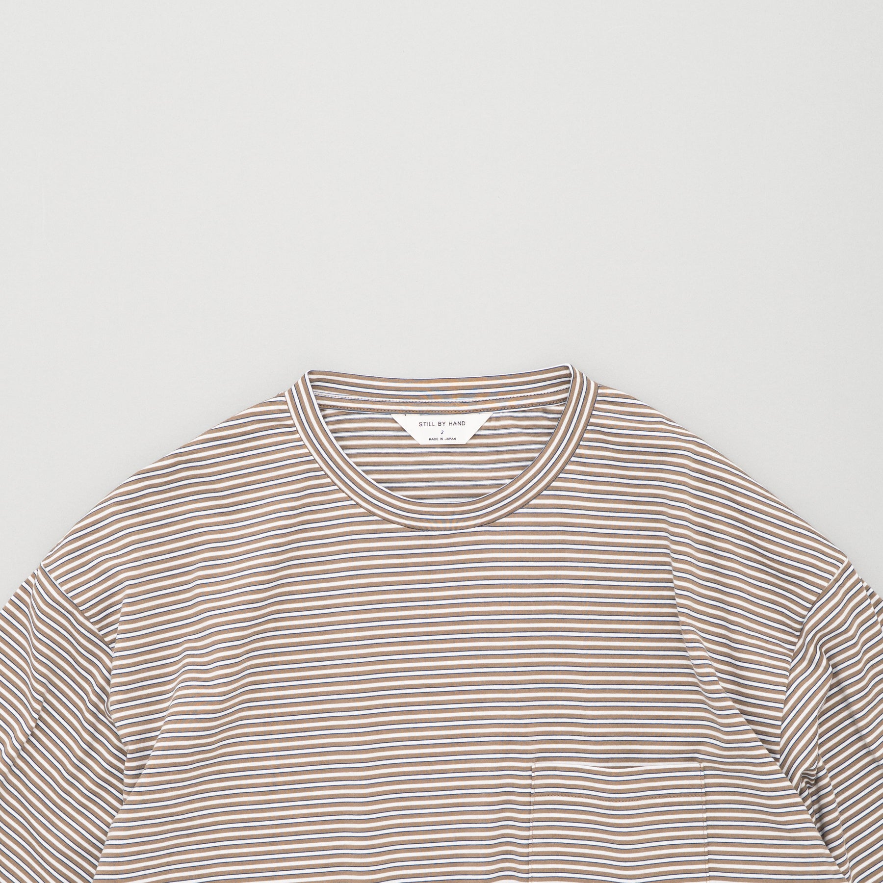 STILL BY HAND Striped Long Sleeve | Beige\White LEO BOUTIQUE