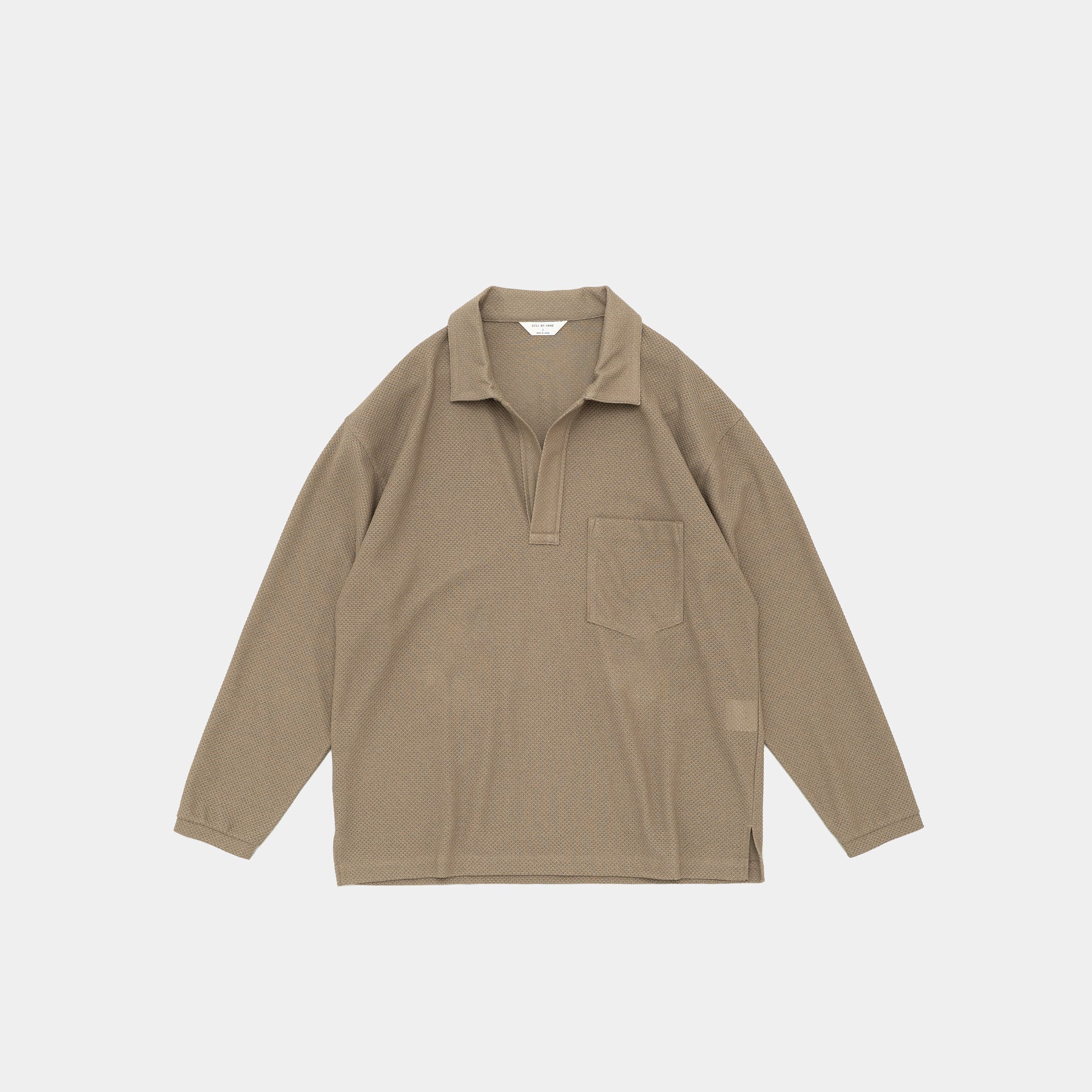 STIL BY HAND Moss Stitch Skipper Shirt | Khaki LEO BOUTIQUE