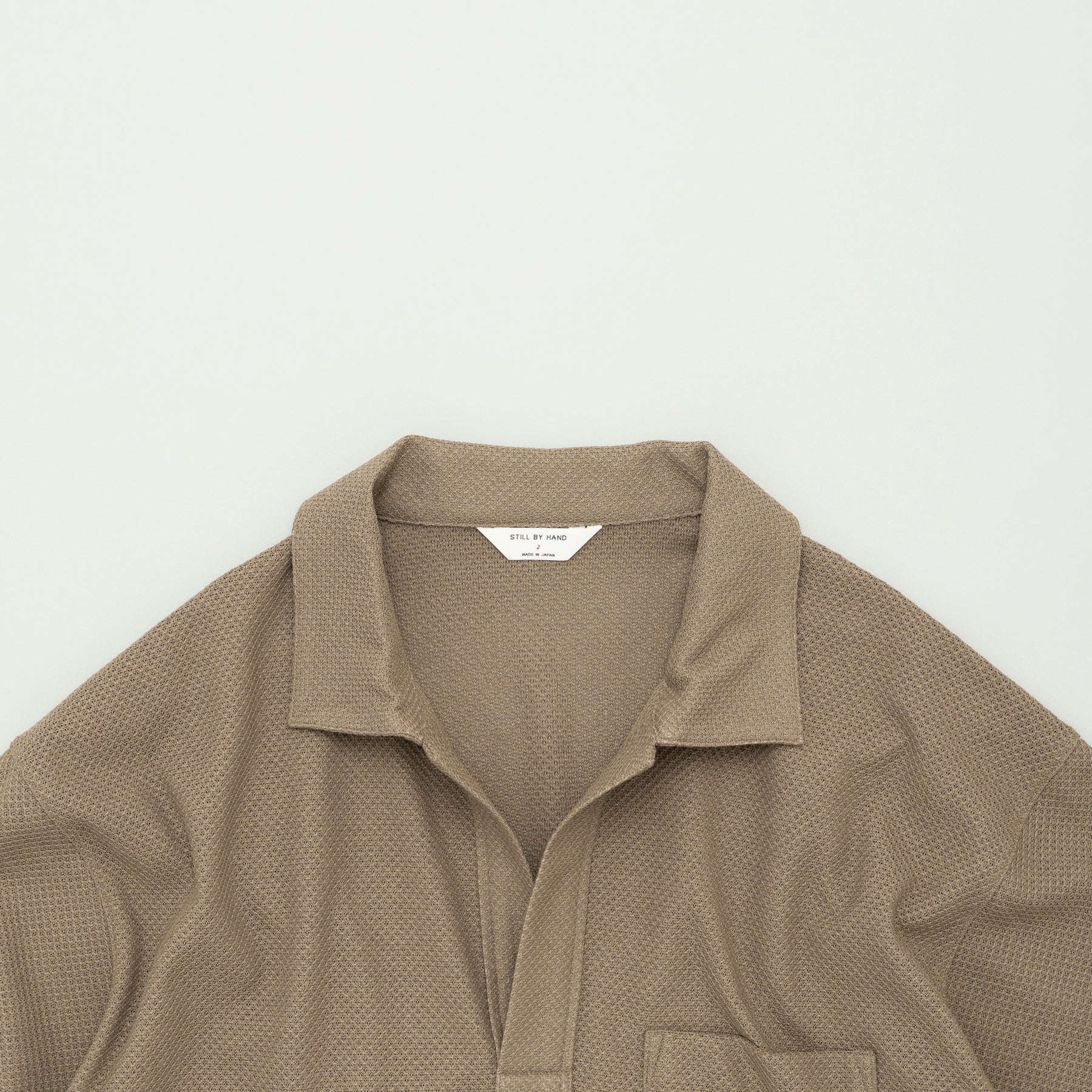 STIL BY HAND Moss Stitch Skipper Shirt | Khaki LEO BOUTIQUE