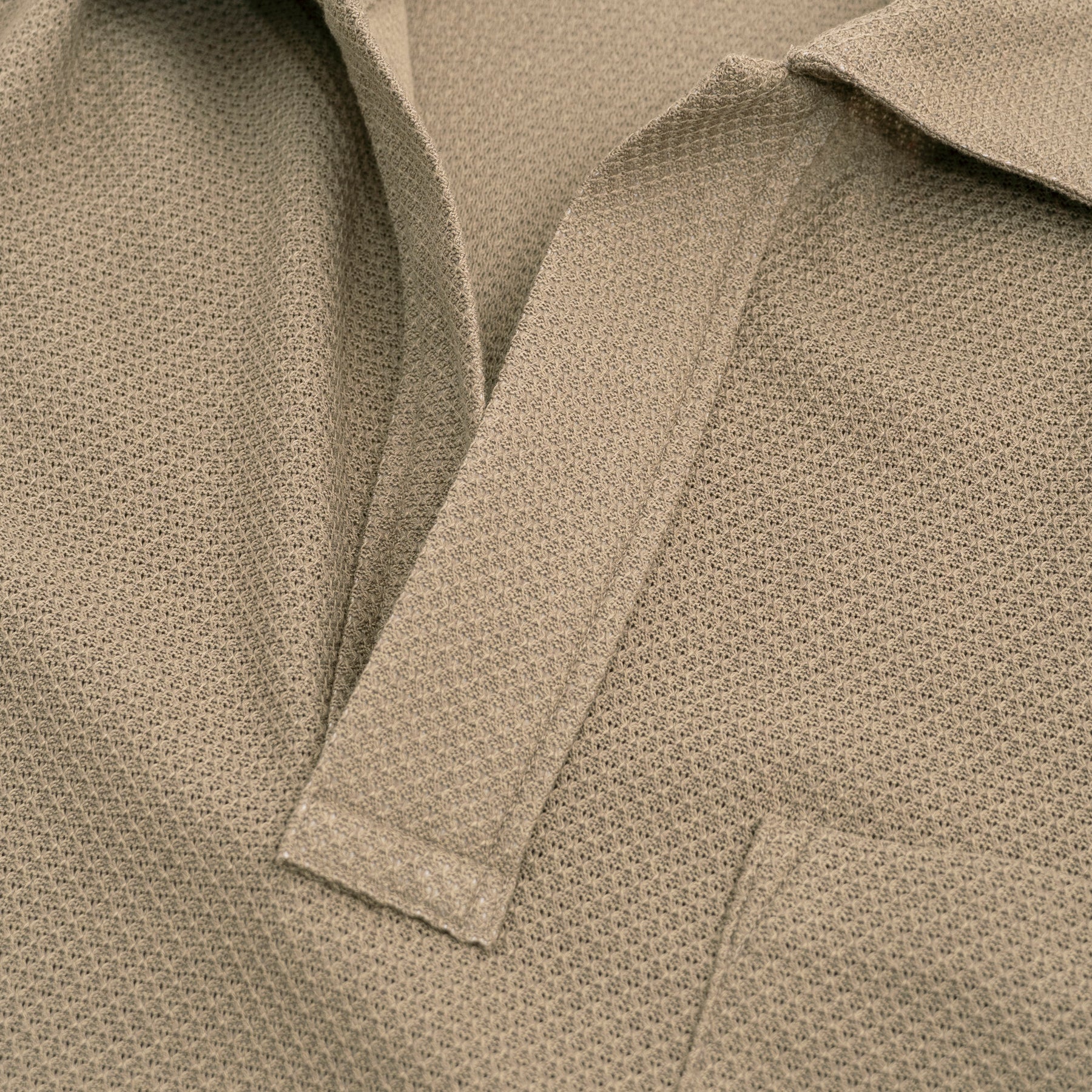 STIL BY HAND Moss Stitch Skipper Shirt | Khaki LEO BOUTIQUE