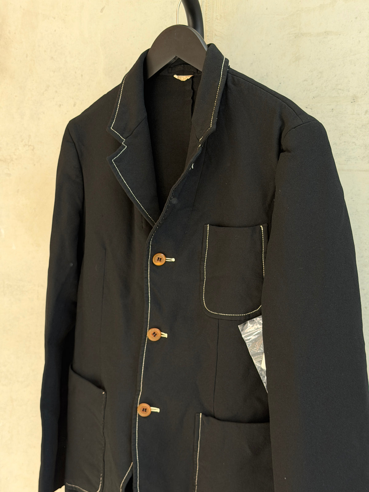LEO RELOVED M Black Jacket COMME des GARÇON