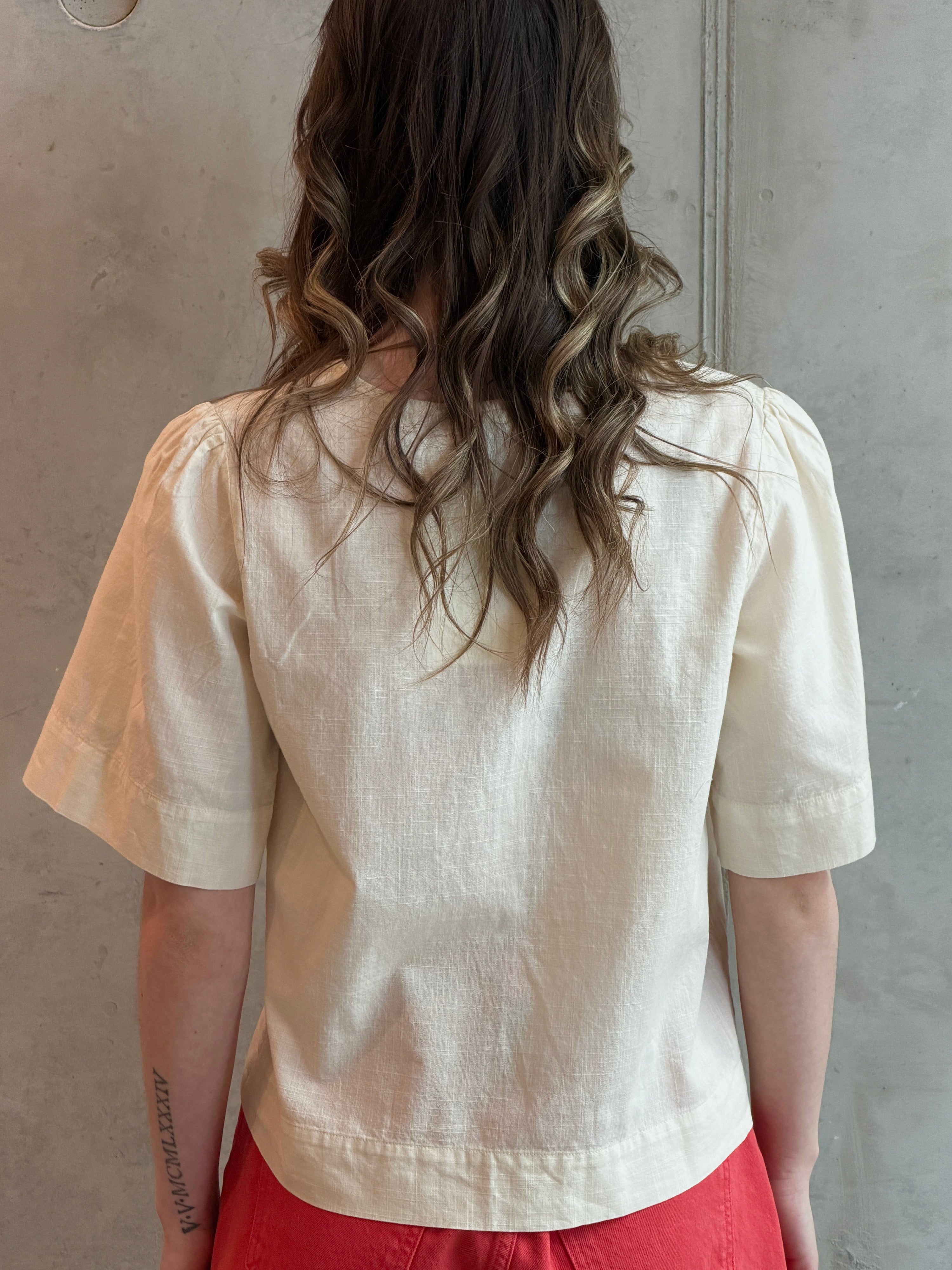 LEO BOUTIQUE Embroidery Tied Blouse | Ecru BOBO CHOSES