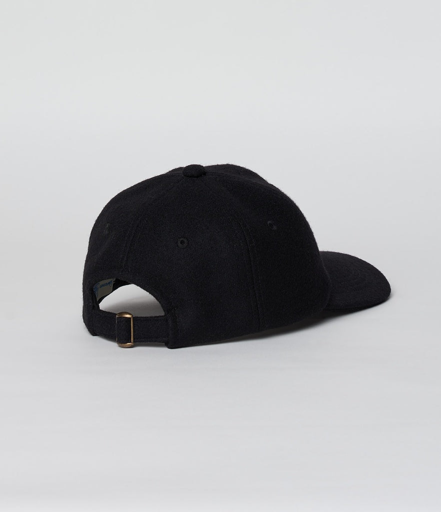MERZ B. SCHWANEN CAP02WO Wool MBS LOGO Cap | 99 Deep Black LEO BOUTIQUE 
