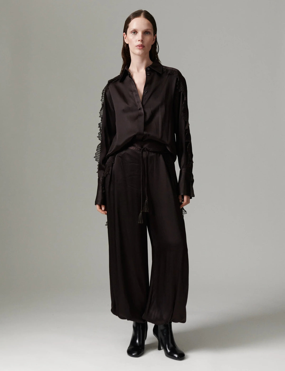 LEO BOUTIQUE Mola Silky Touch Blouse | Ganache BIRGER et MIKKELSEN